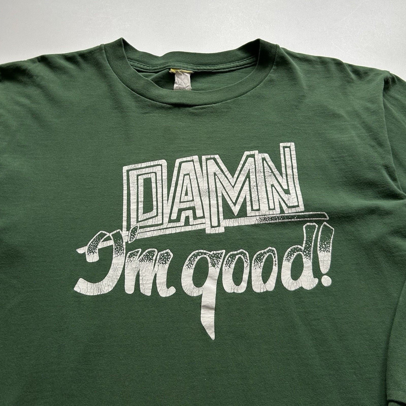 Hanes × Vintage Vintage 90s Funny Shirt Large Long Sleeve Damn Im Good Faded Size US L / EU 52-54 / 3 - 2 Thumbnail