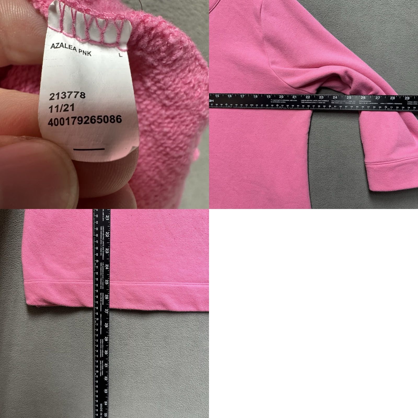 Croft & Barrow Croft & Barrow Sweater Womens Large Pink Round Neck Lace Up Stretch Size L / US 10 / IT 46 - 8 Thumbnail