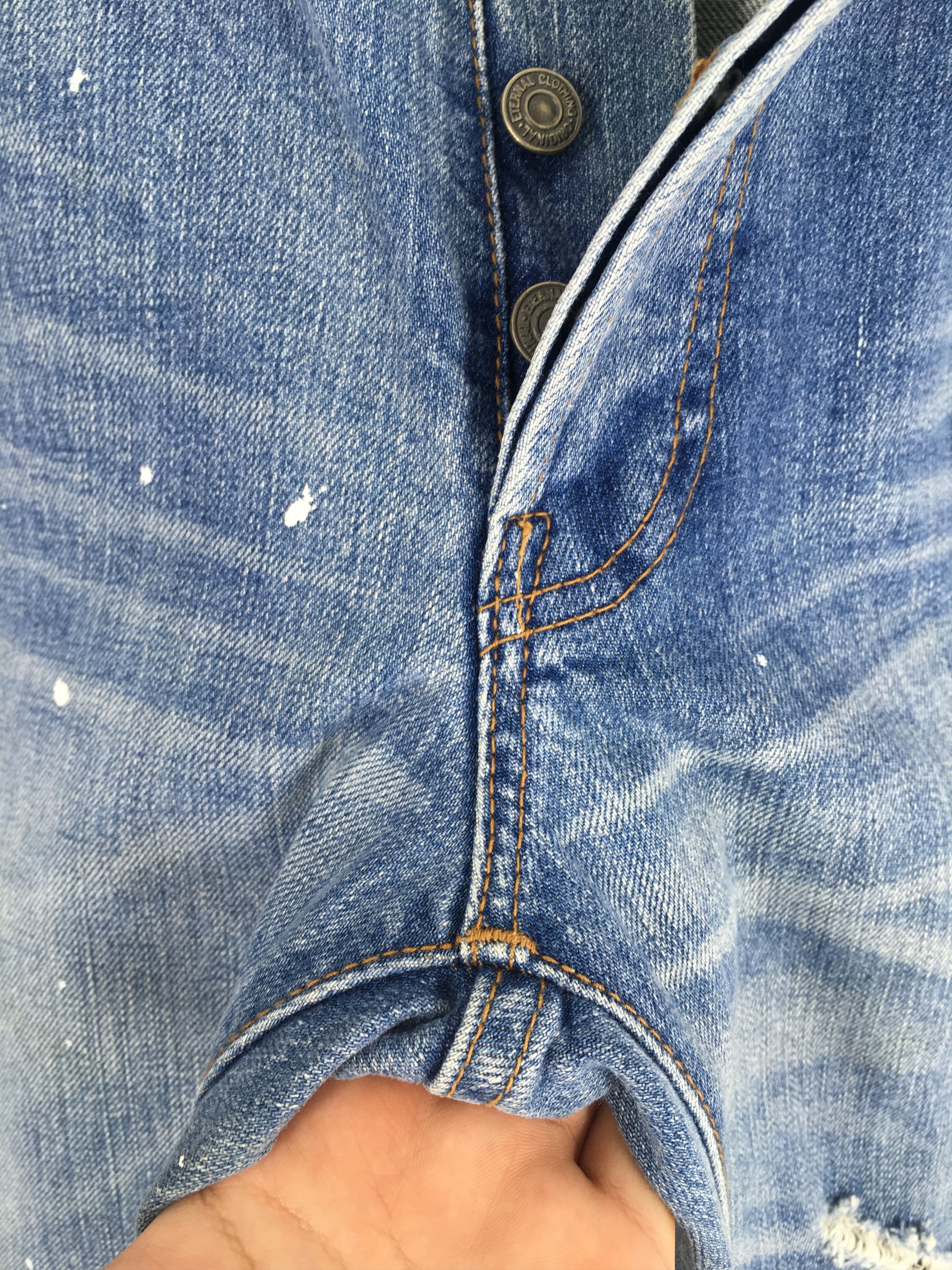 Eternal Size 31x31.5 Vintage Eternal Low Rise Distressed Jeans S551 Size US 31 - 7 Thumbnail