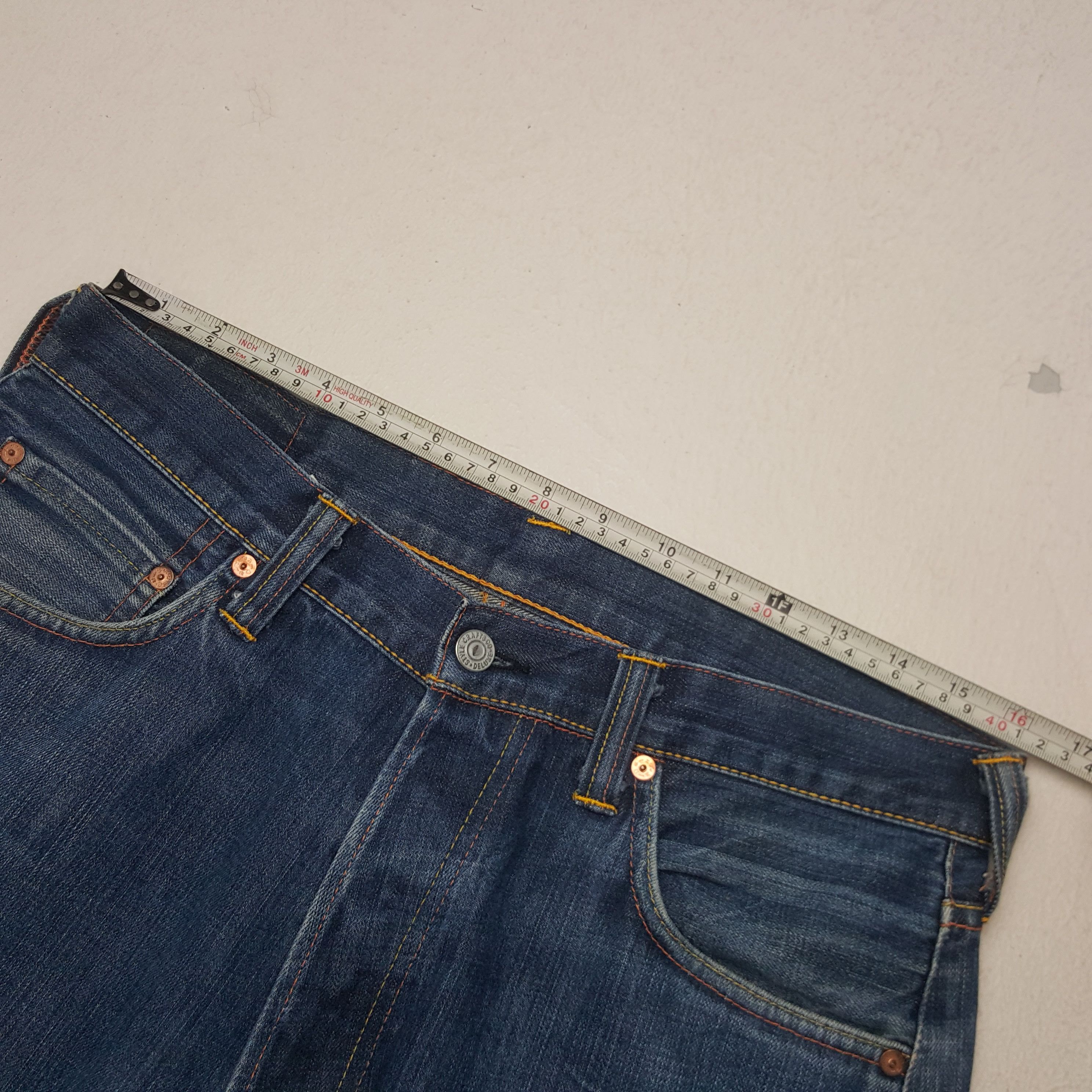 Evisu × Japanese Brand × Vintage Vintage Evisu Japanese Brand Daicock Custom Art Denim Jeans Size US 32 / EU 48 - 9 Thumbnail