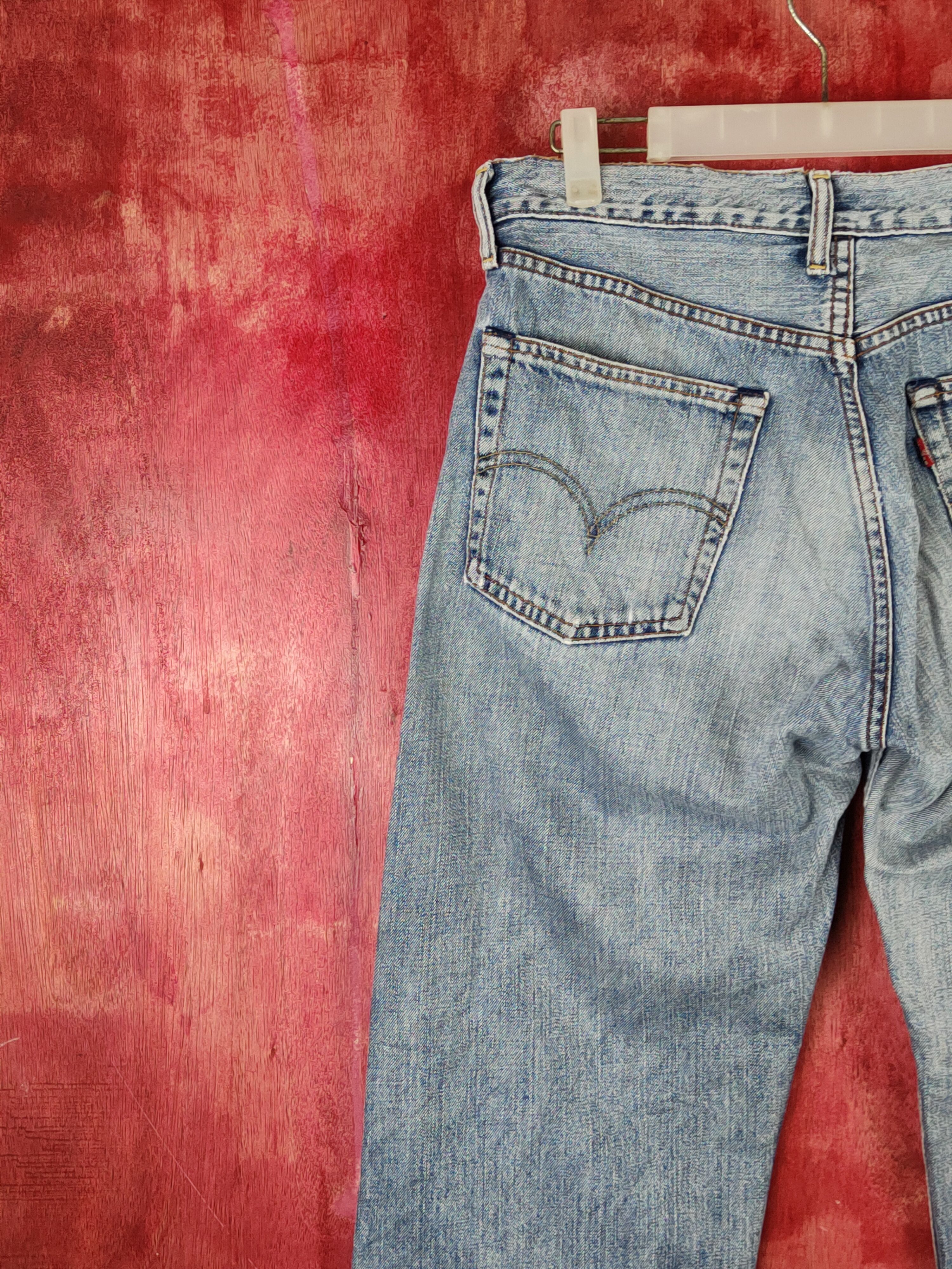 Levi's Levi's Blue Faded Distressed Ripped Jeans #S1693 Size US 31 - 10 Thumbnail