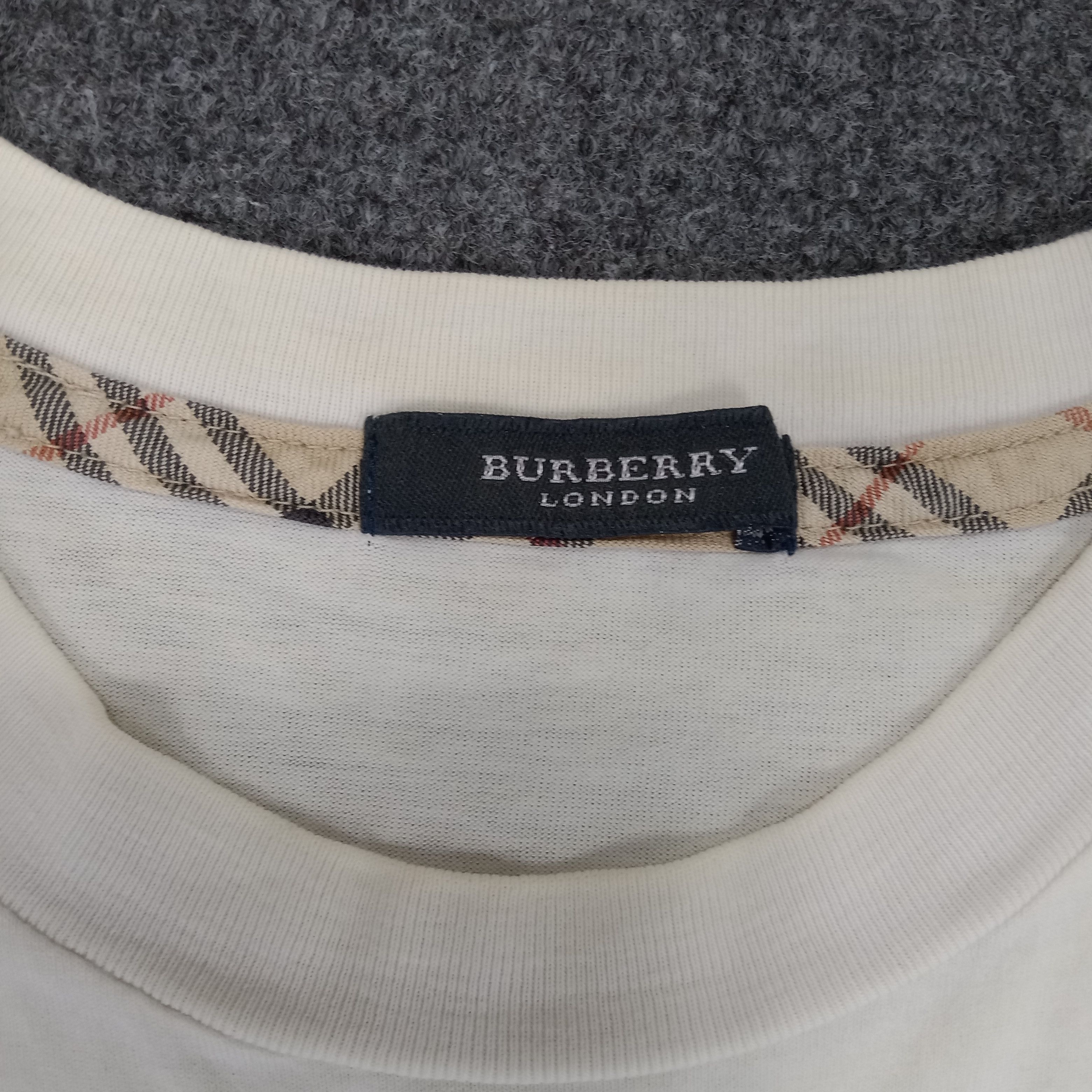 Burberry × Vintage Burberry London Luxury Brand Tshirt Size M / US 6-8 / IT 42-44 - 3 Thumbnail