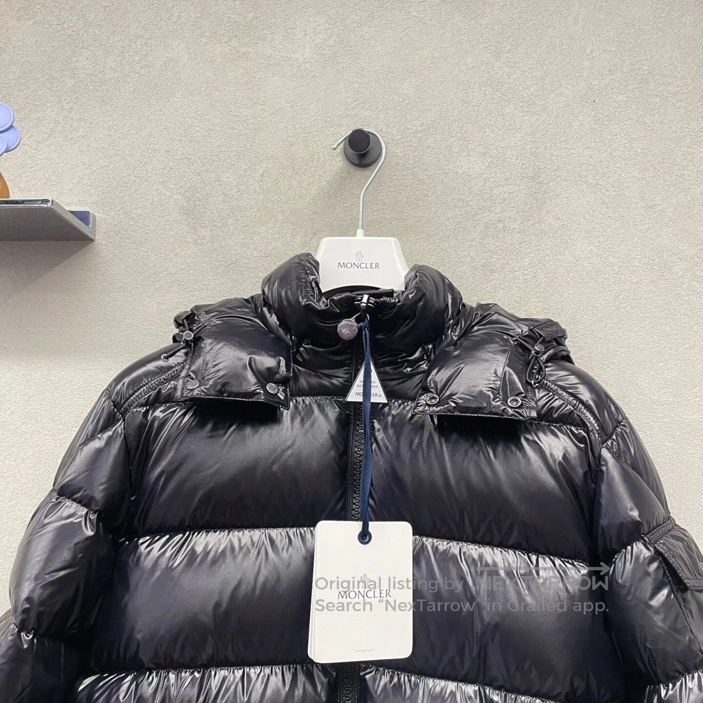 Moncler sleek black Moncler Maya down jacket. Size US L / EU 52-54 / 3 - 4 Thumbnail