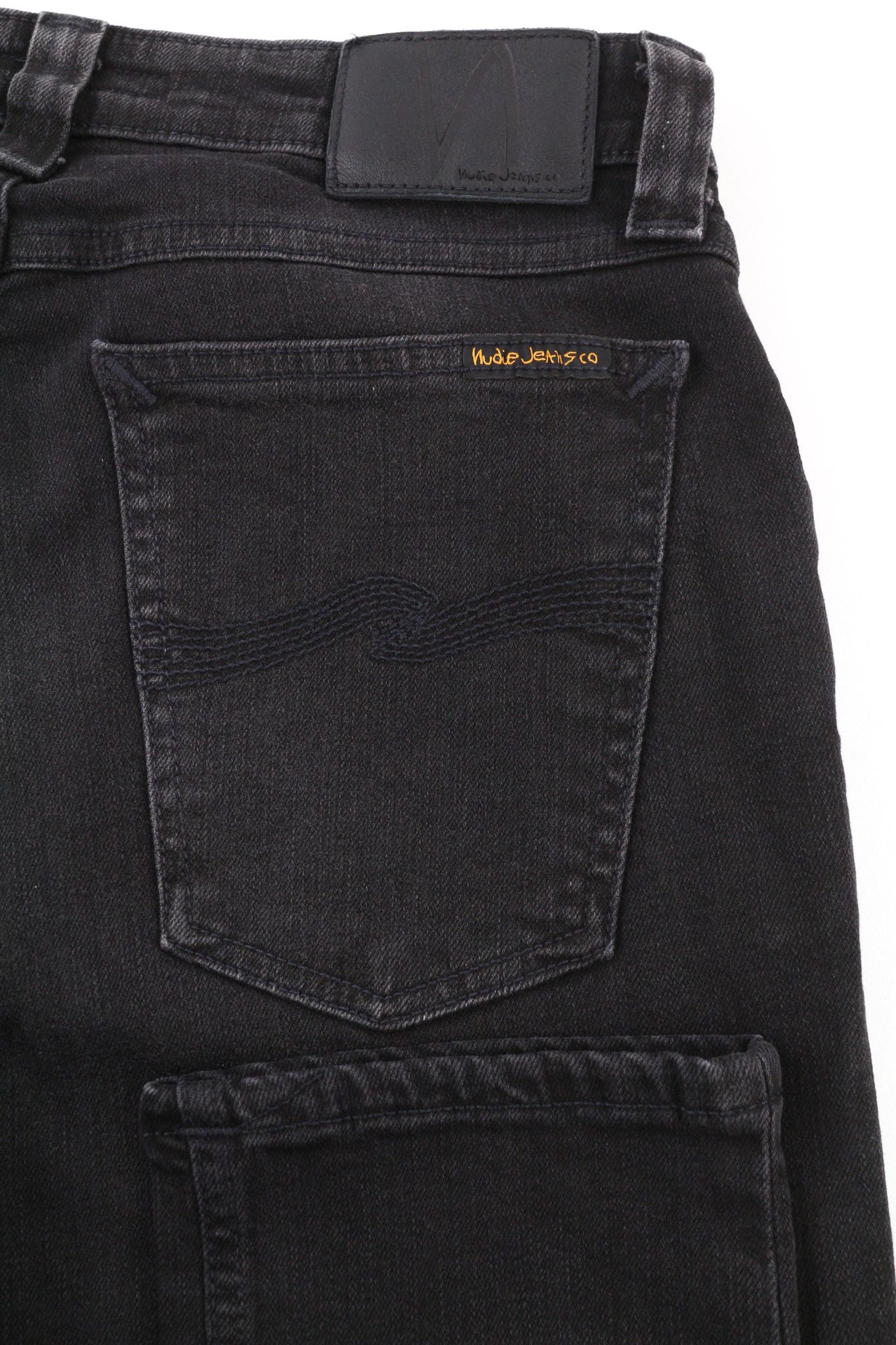 Nudie Jeans SKINNY LIN USED BLACK W29/L32 Organic Cotton Jeans 80432 Size US 29 - 5 Thumbnail