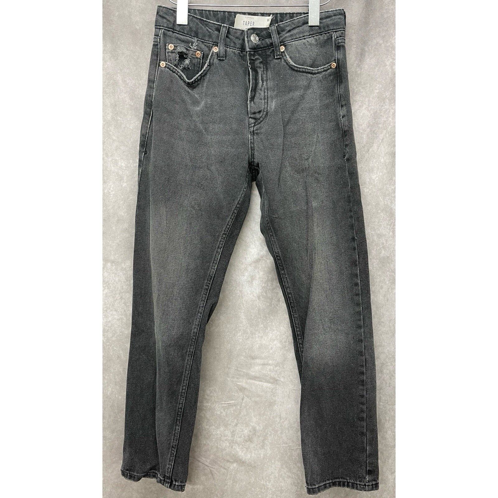 Topman Topman Jeans Mens 28x30 Slim Tapered Fit Faded Distressed Bl Size US 28 / EU 44 - 1 Thumbnail