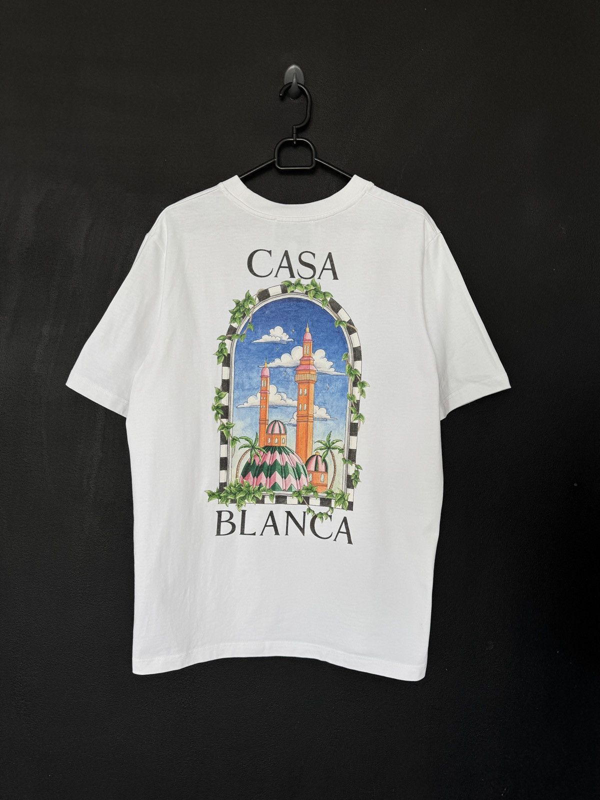 Casablanca Casablanca Vue De Damas T-Shirt White FW23 Size US L / EU 52-54 / 3 - 1 Thumbnail