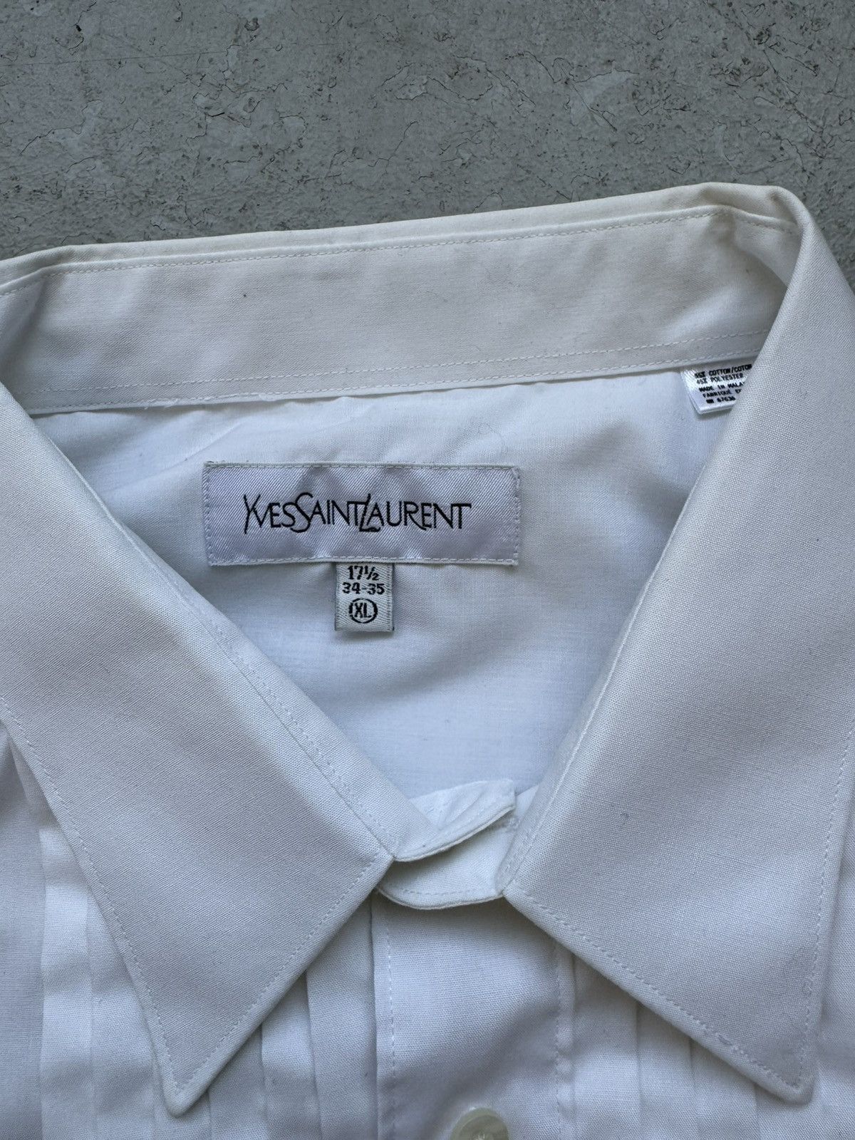 Yves Saint Laurent Yves Saint Laurent White Button Up Size US XL / EU 56 / 4 - 3 Thumbnail