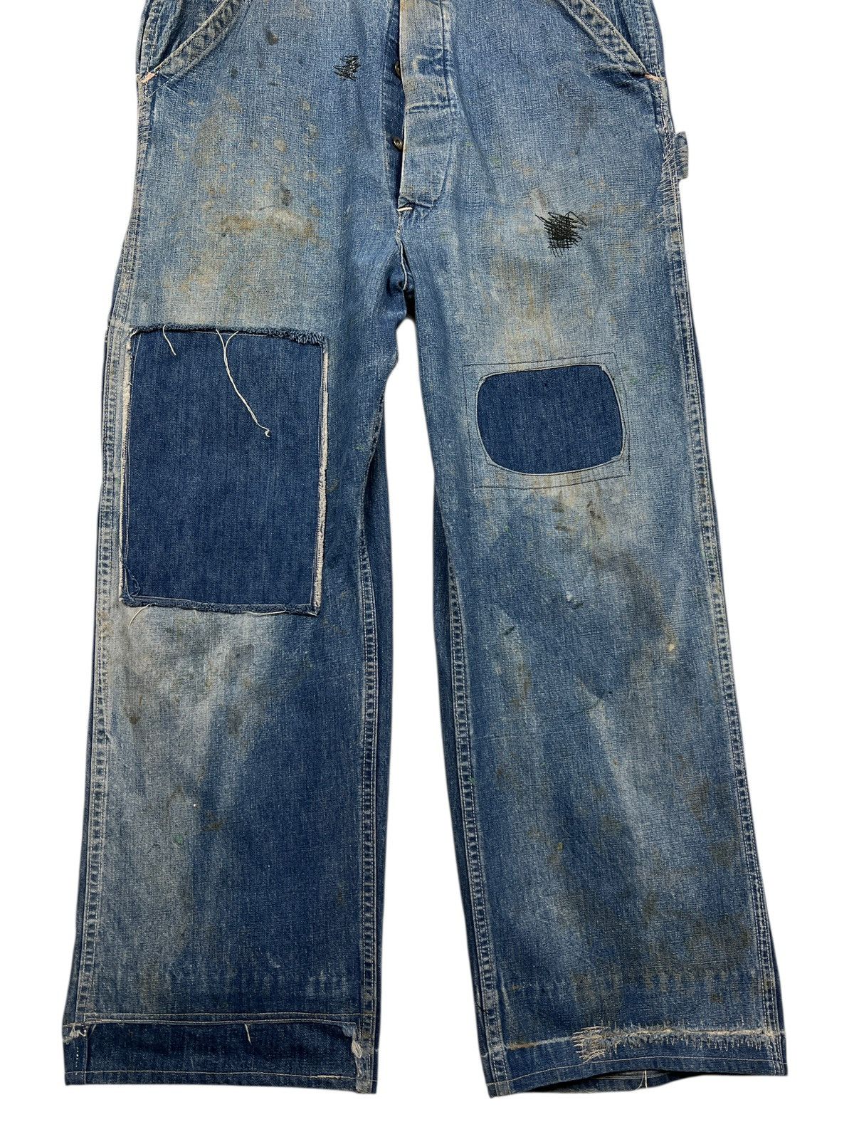 Vintage Vintage WWII Era Overalls Selvedge Patchwork Size US 36 / EU 52 - 4 Thumbnail