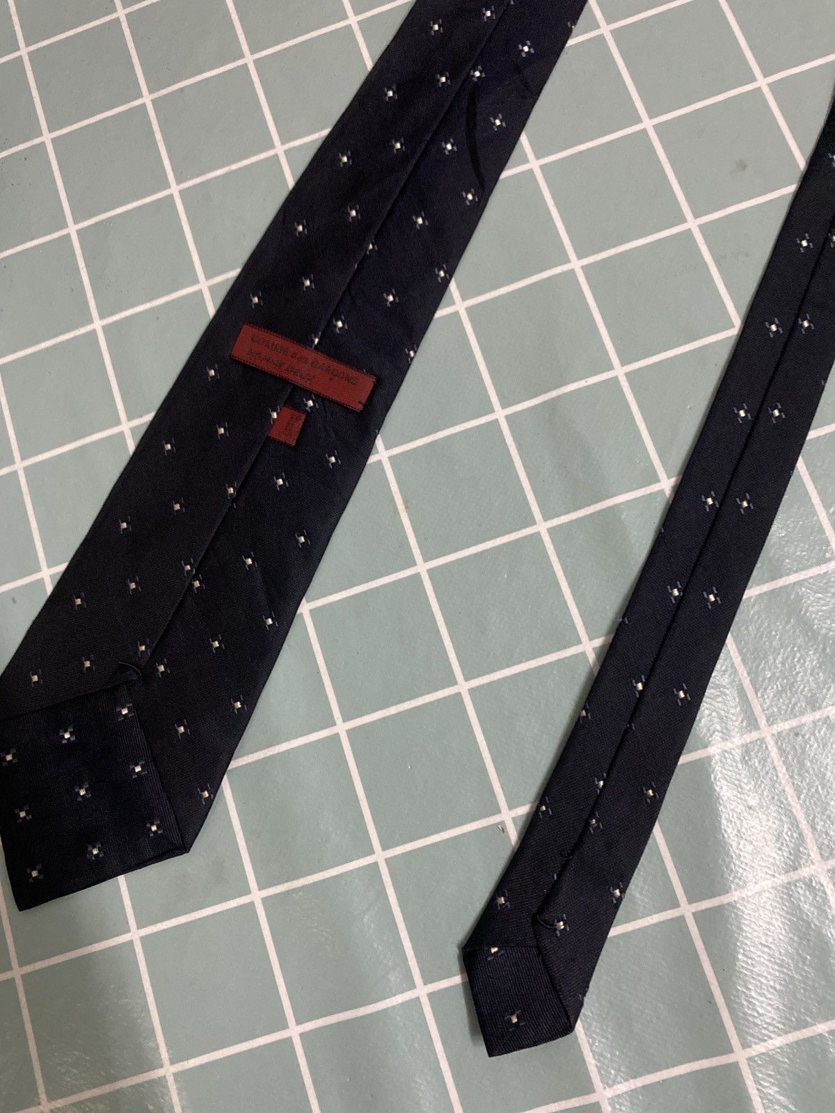 Comme des Garcons Comme des Garçons Homme Deux Navy Silk Tie Japan Made Size ONE SIZE - 7 Thumbnail