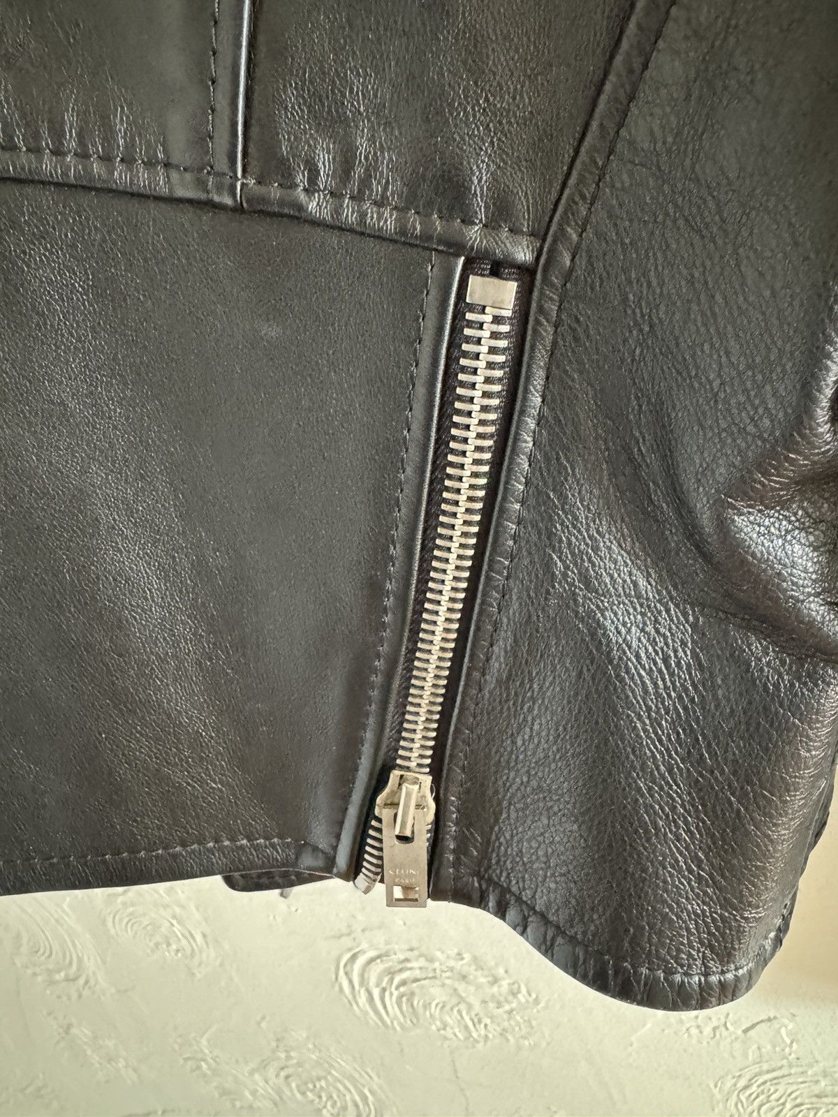Celine × Hedi Slimane Celine Leather Jacket Biker Motorcycle 44 Size US S / EU 44-46 / 1 - 13 Thumbnail