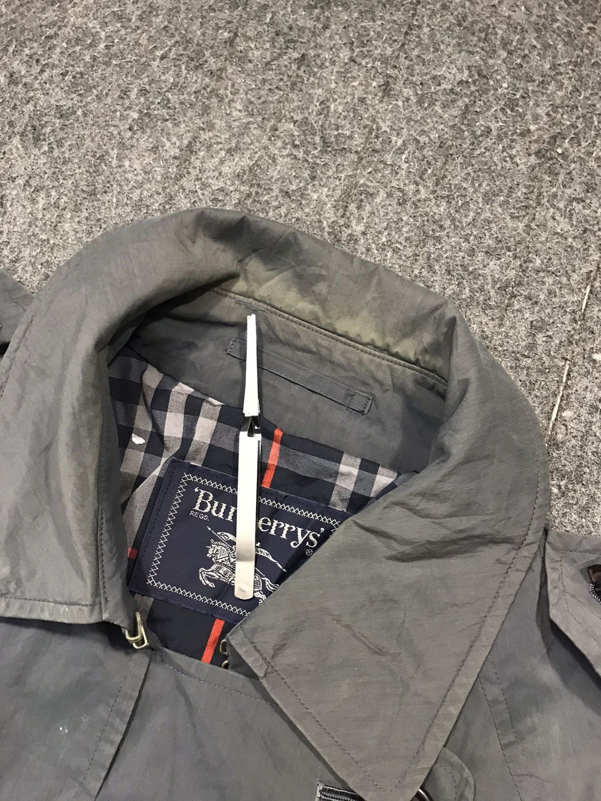Burberry 90s Burberrys London Trench Coat Black Double Breasted Size US L / EU 52-54 / 3 - 12 Thumbnail