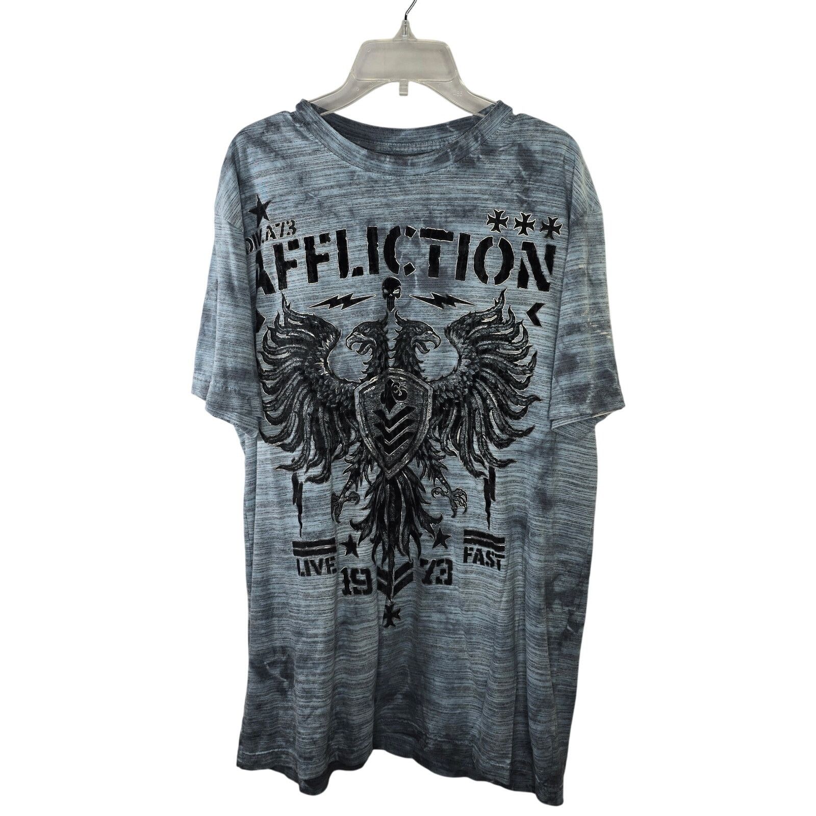Affliction Men's Affliction Live Fast Distressed T-shirt Size Large Size US L / EU 52-54 / 3 - 1 Thumbnail
