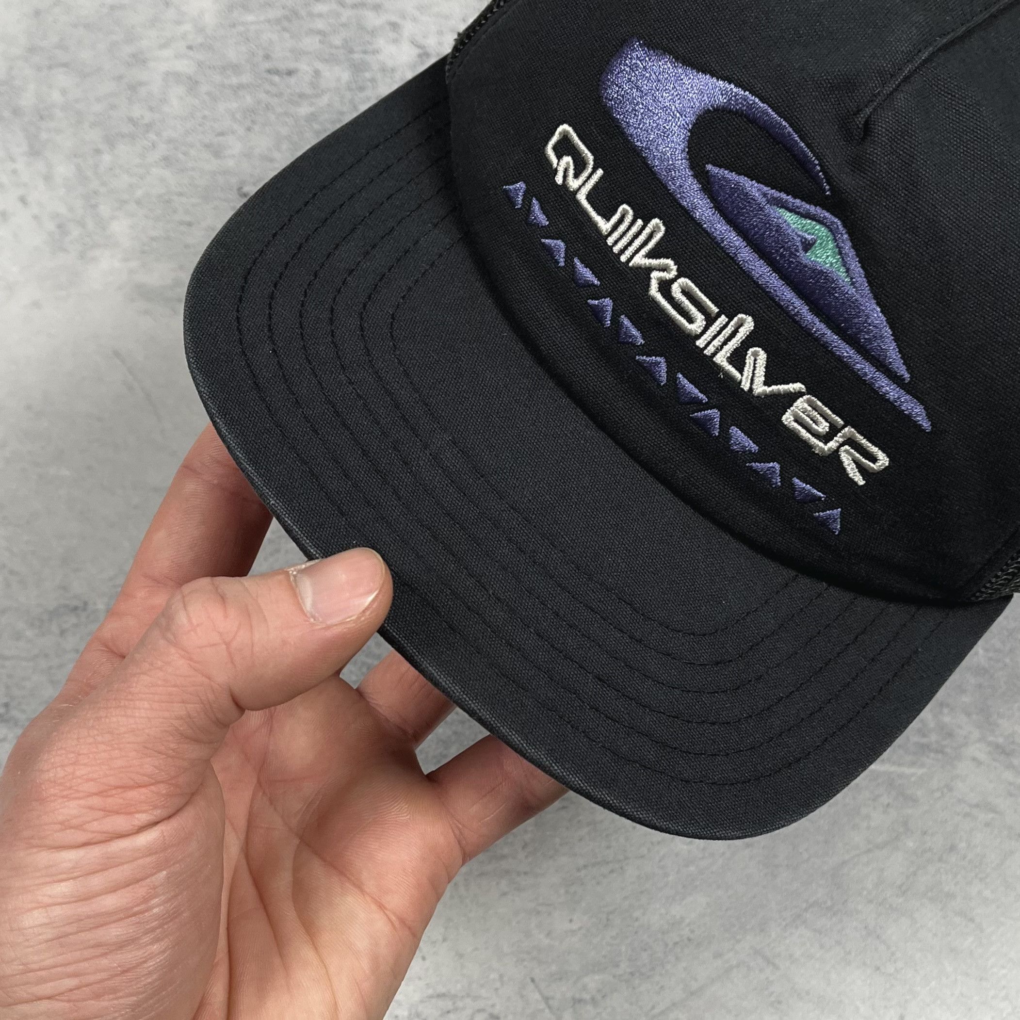 Quiksilver Quicksilver Y2K Surf Big Logo Retro Trucker Cap Size ONE SIZE - 12 Thumbnail