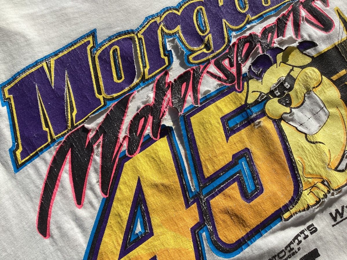 Hanes Vintage 1990s/Y2K Gary Morgan distressed thrashed racing Tee Size US XL / EU 56 / 4 - 5 Thumbnail