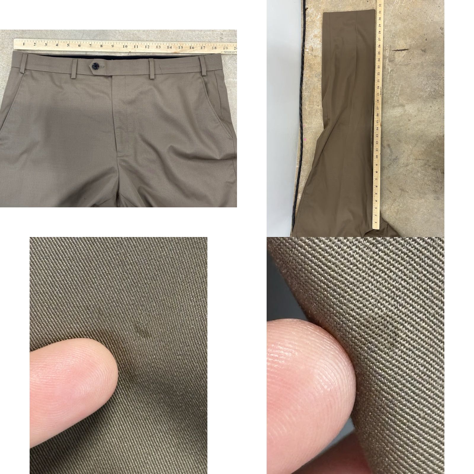 Ralph Lauren VINTAGE Lauren Ralph Lauren Dress Pants Trousers Men 36x32 Brown Straight Wool Pants Mens 36 Size US 36 / EU 52 - 8 Thumbnail