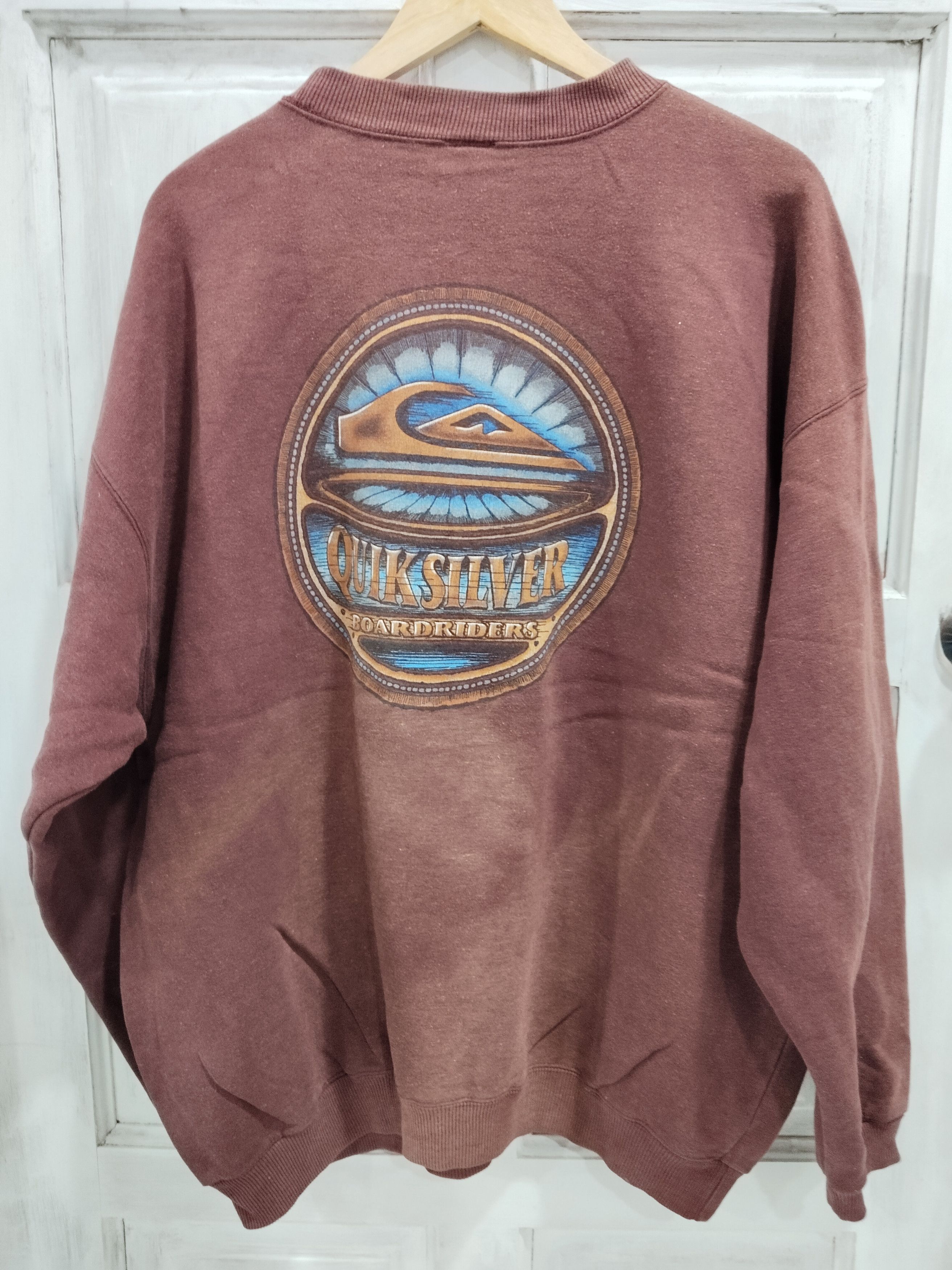 Quiksilver Vintage 90s Sunburn Quicksilver Big Logo Sweatshirt Size US XXL / EU 58 / 5 - 1 Thumbnail