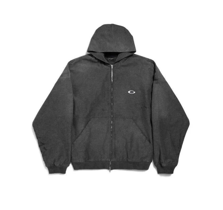 Balenciaga Balenciaga Trompe l-œil denim hoodie Size US S / EU 44-46 / 1 - 2 Thumbnail