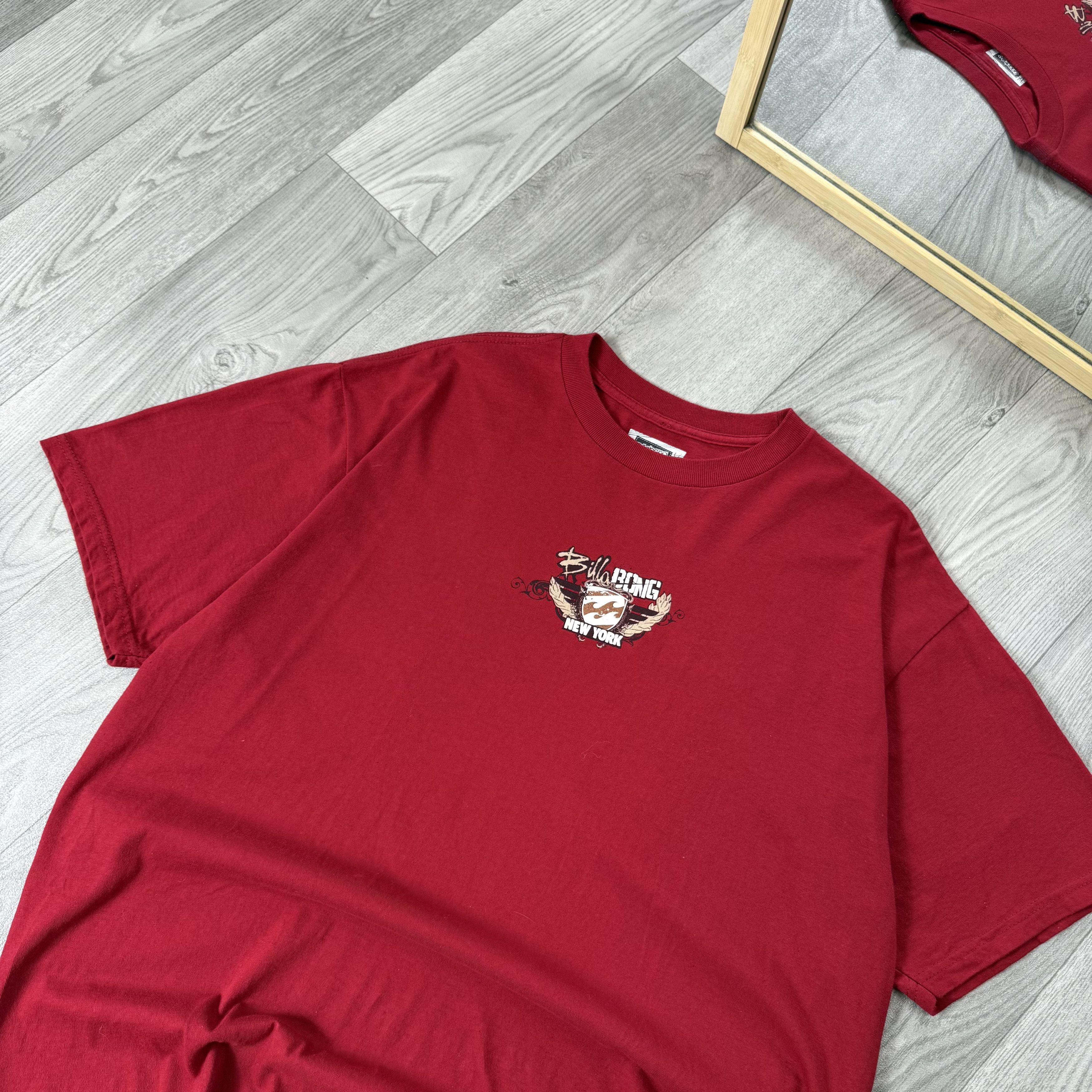 Billabong Vintage Billabong 90s Rare Graphic Surf Red Tee Shirt XL Size US XL / EU 56 / 4 - 7 Thumbnail