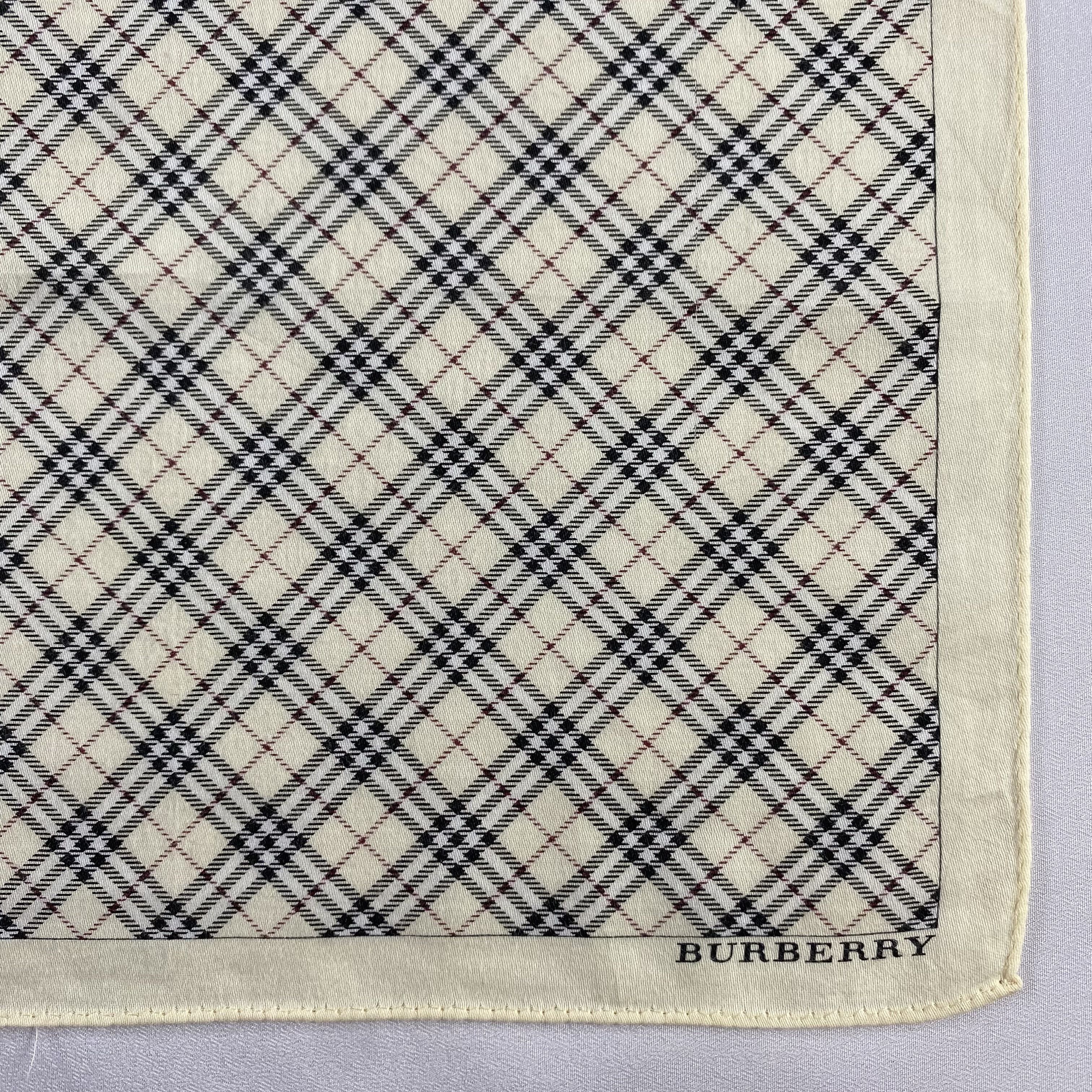 Burberry × Vintage Burberry Handkerchief / Neckerchief / Bandana-P681 Size ONE SIZE - 3 Thumbnail