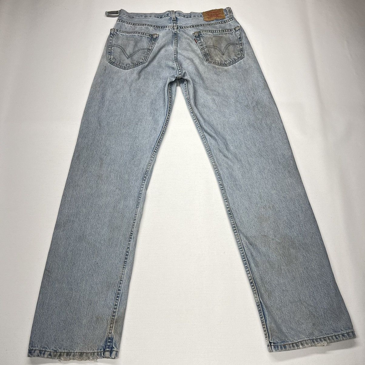 Levi's × Vintage Levis 505 Jeans Blue Straight Regular Fit Denim Y2K Size US 34 / EU 50 - 16 Thumbnail