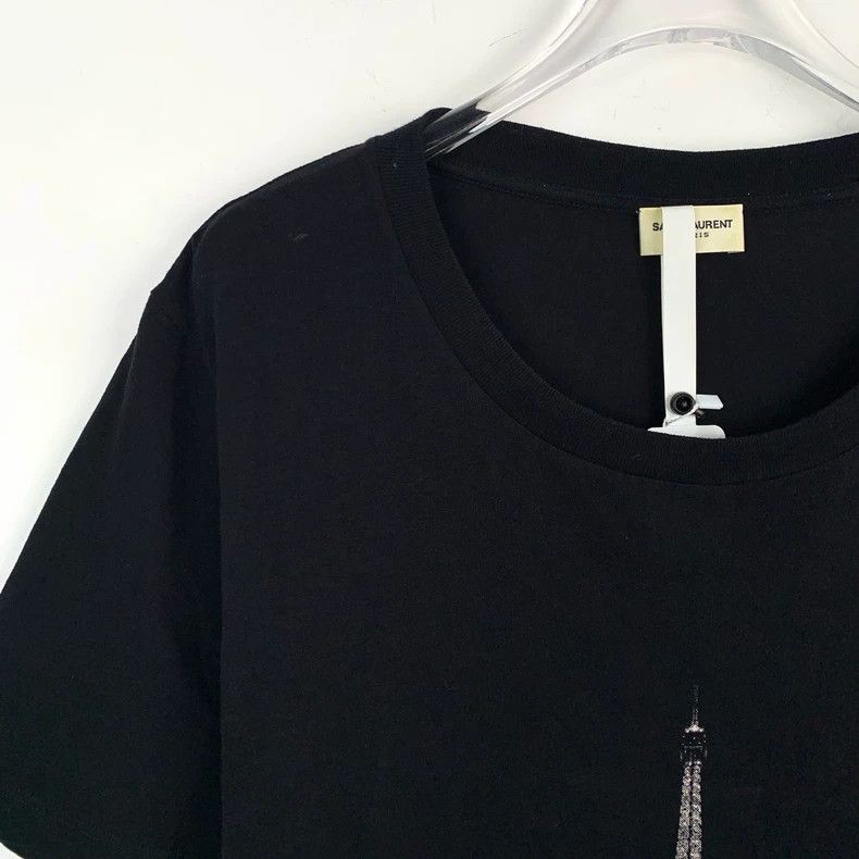 Saint Laurent Paris Saint Laurent size os Eiffel Tower printed crewneck black Size US M / EU 48-50 / 2 - 3 Thumbnail