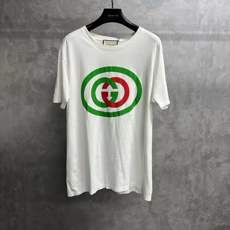 Gucci Gucci The latest white round-neck printed logo short sleeve Size US S / EU 44-46 / 1 - 1 Thumbnail