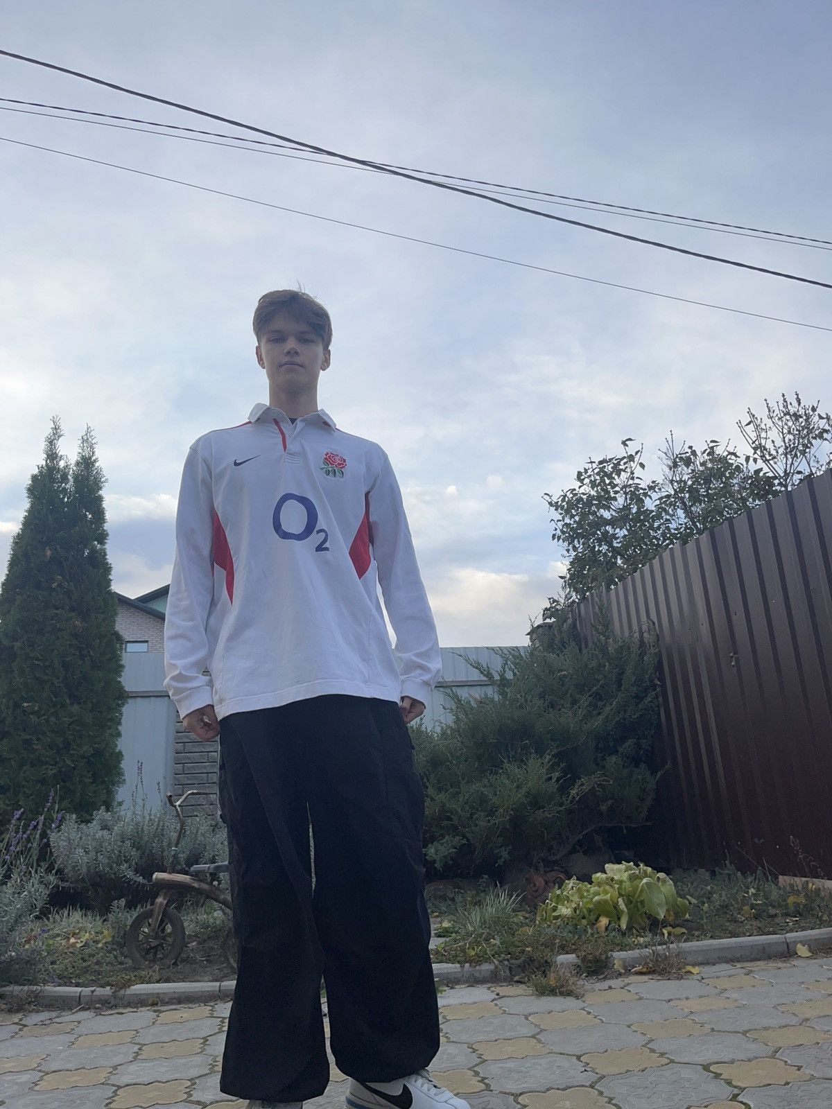 Nike × Vintage 🏴󠁧󠁢󠁥󠁮󠁧󠁿Vintage 00s Nike England Rugby League Polo Sweatshirt Size US XL / EU 56 / 4 - 14 Thumbnail