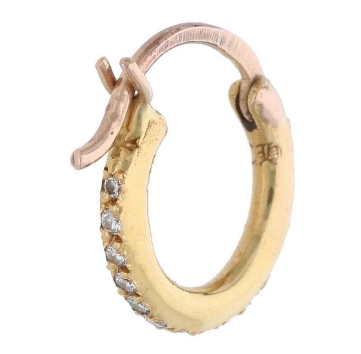 Chrome Hearts Chrome Hearts 22K Gold Diamond Earring Size ONE SIZE - 2 Thumbnail