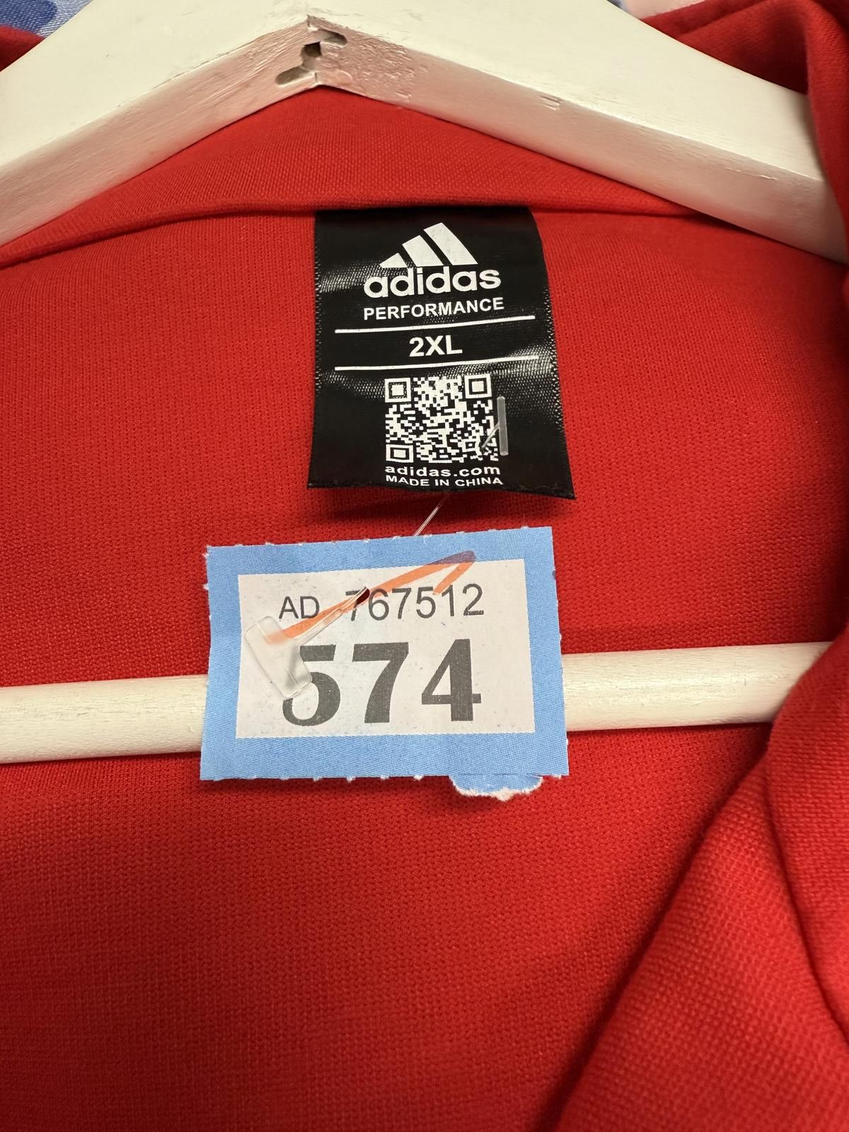 Adidas Adidas Performance Red Track Jacket 2XL Size US XXL / EU 58 / 5 - 2 Thumbnail