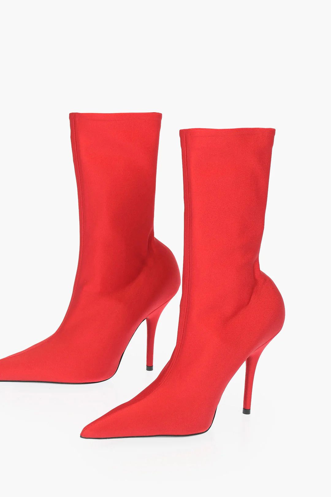 Balenciaga og1mm0326 Spandex Sock Ankle Boots in Red Size US 6 / IT 36 - 3 Thumbnail