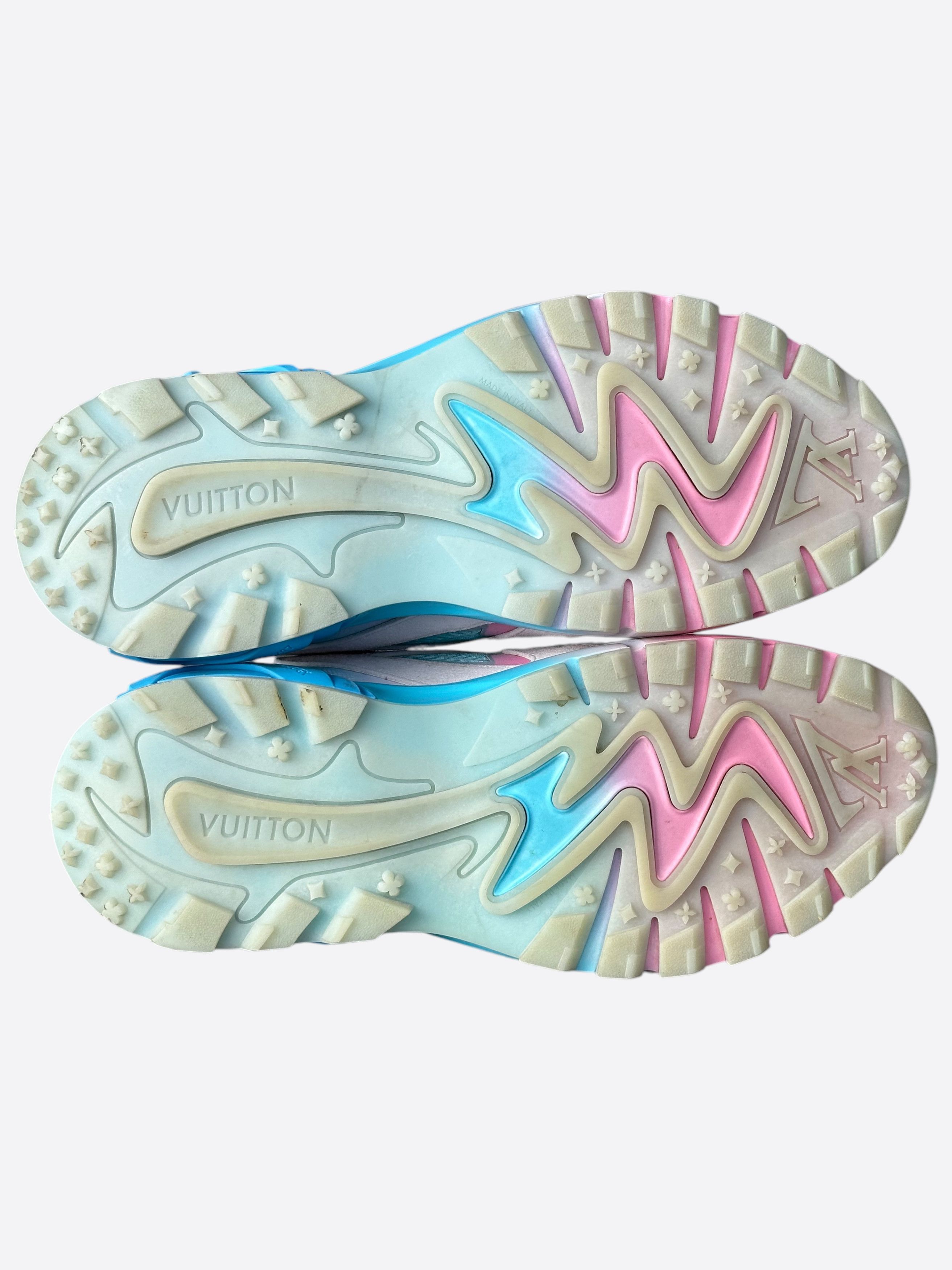 Louis Vuitton Louis Vuitton Blue & Pink Tatic Sneakers Size US 9.5 / EU 42-43 - 7 Thumbnail