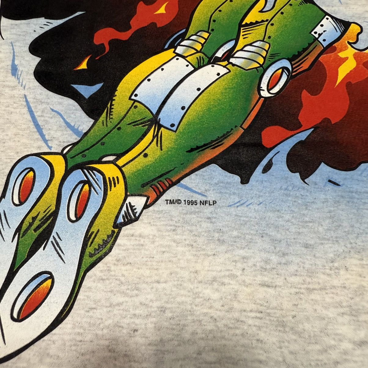Other Vintage New York Jets Robot SuperHero NFL 1995 Tshirt Size US XL / EU 56 / 4 - 8 Thumbnail