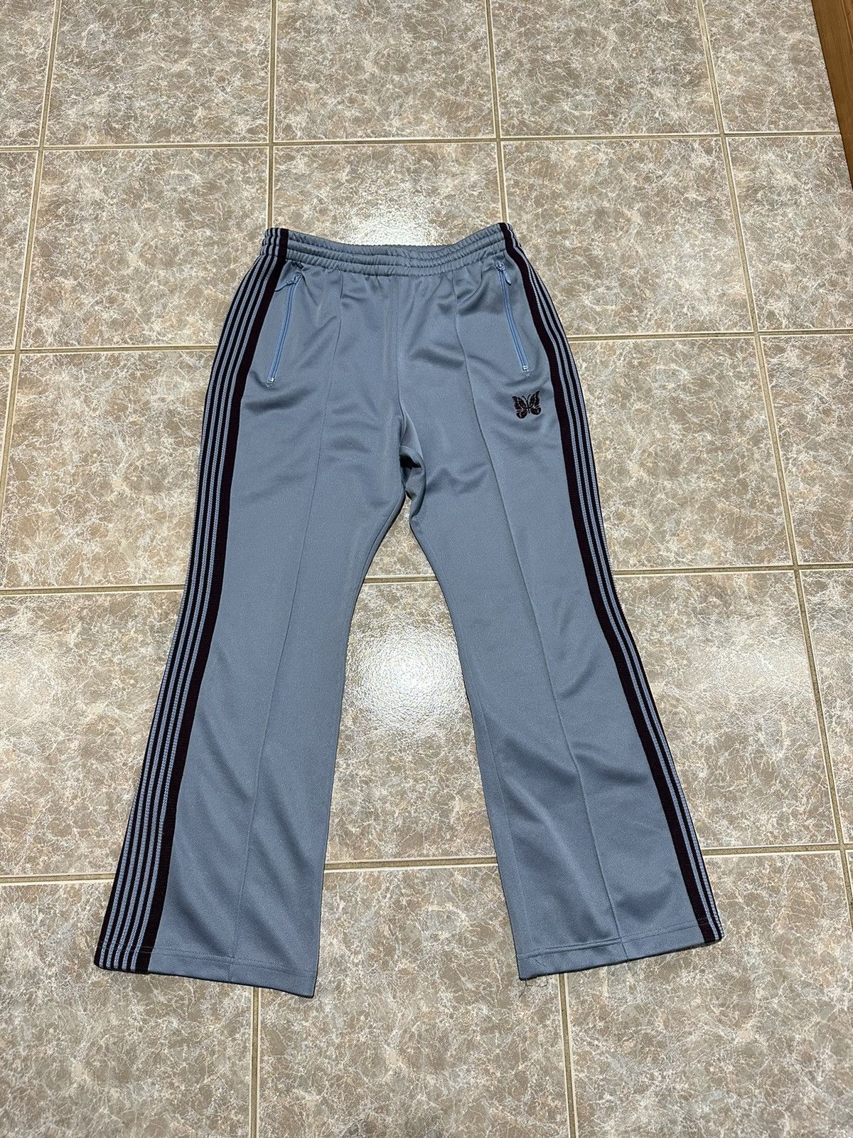 image of Needles Bootcut Track Pants in Blue, Men's (Size 30)