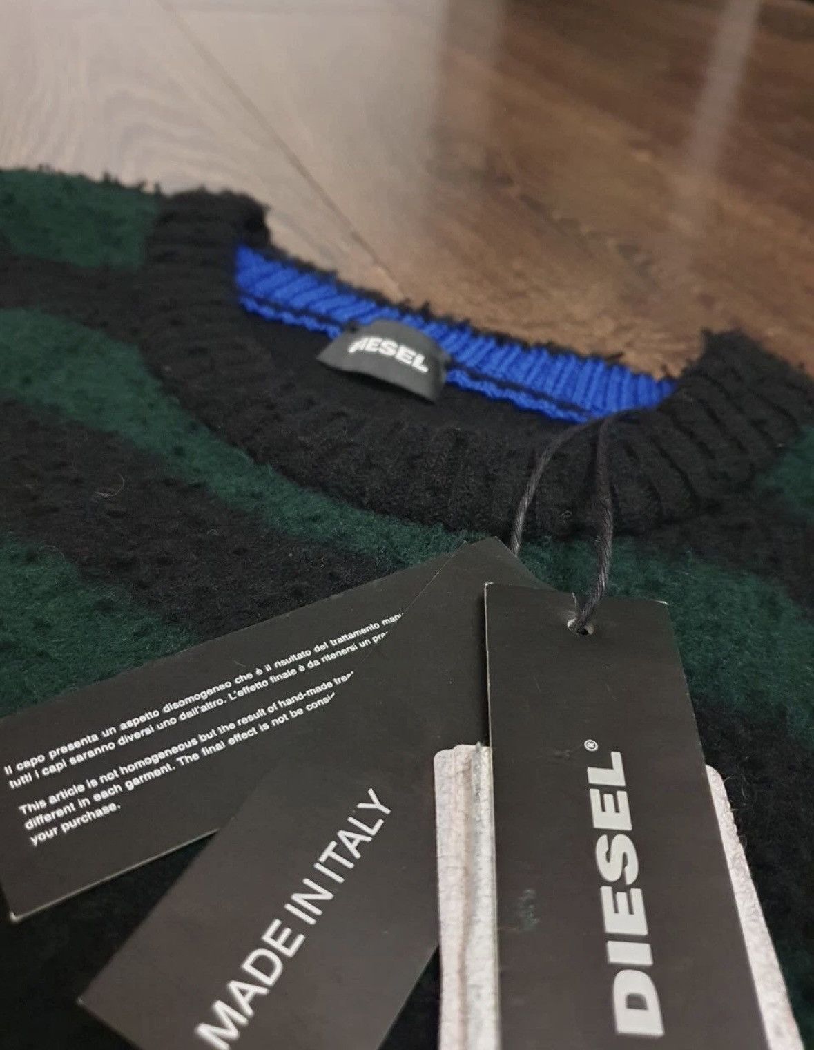 Diesel Diesel “Grinch Style” wool distressed Y2k Sweater Size US M / EU 48-50 / 2 - 4 Thumbnail