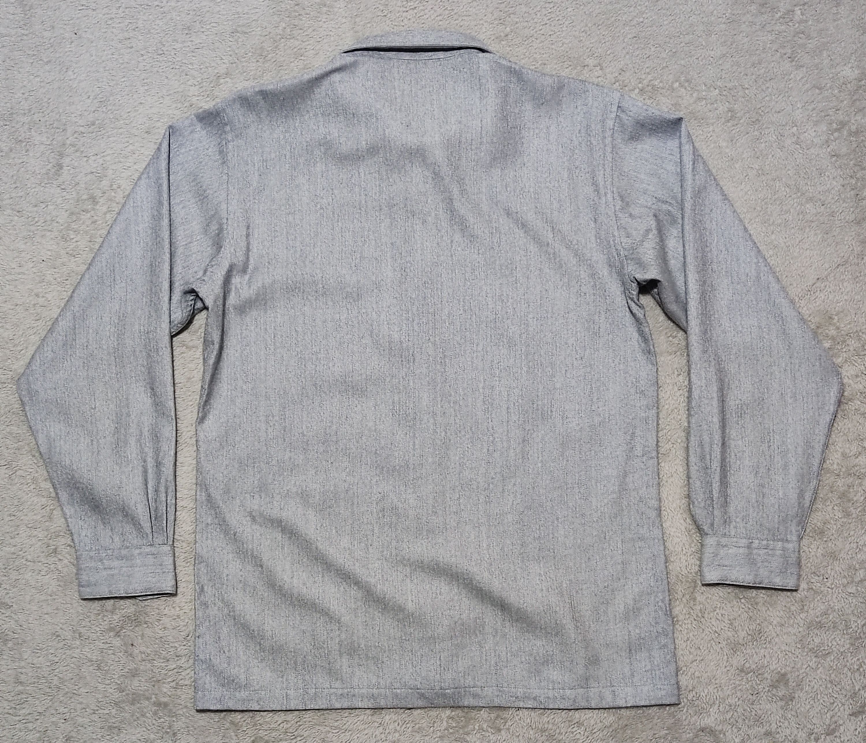 Pierre Balmain Pierre Balmain Leather Belt- Wool/Slik Button Up Gray Shirt Size 46 - 9 Thumbnail