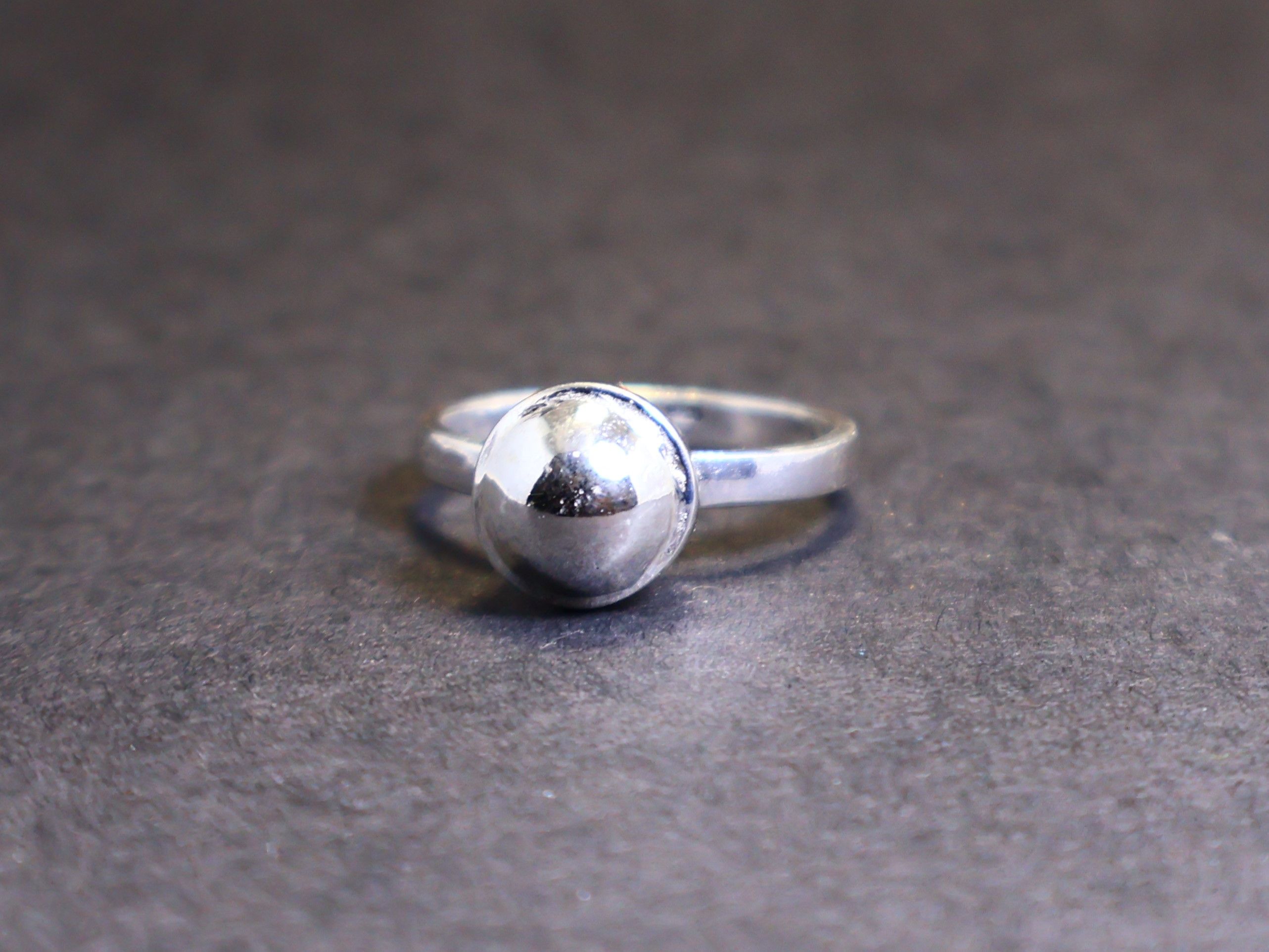 Handmade Ball Ring, Sterling Silver Ring, Handmade Ring, silver ring, Size ONE SIZE - 2 Thumbnail