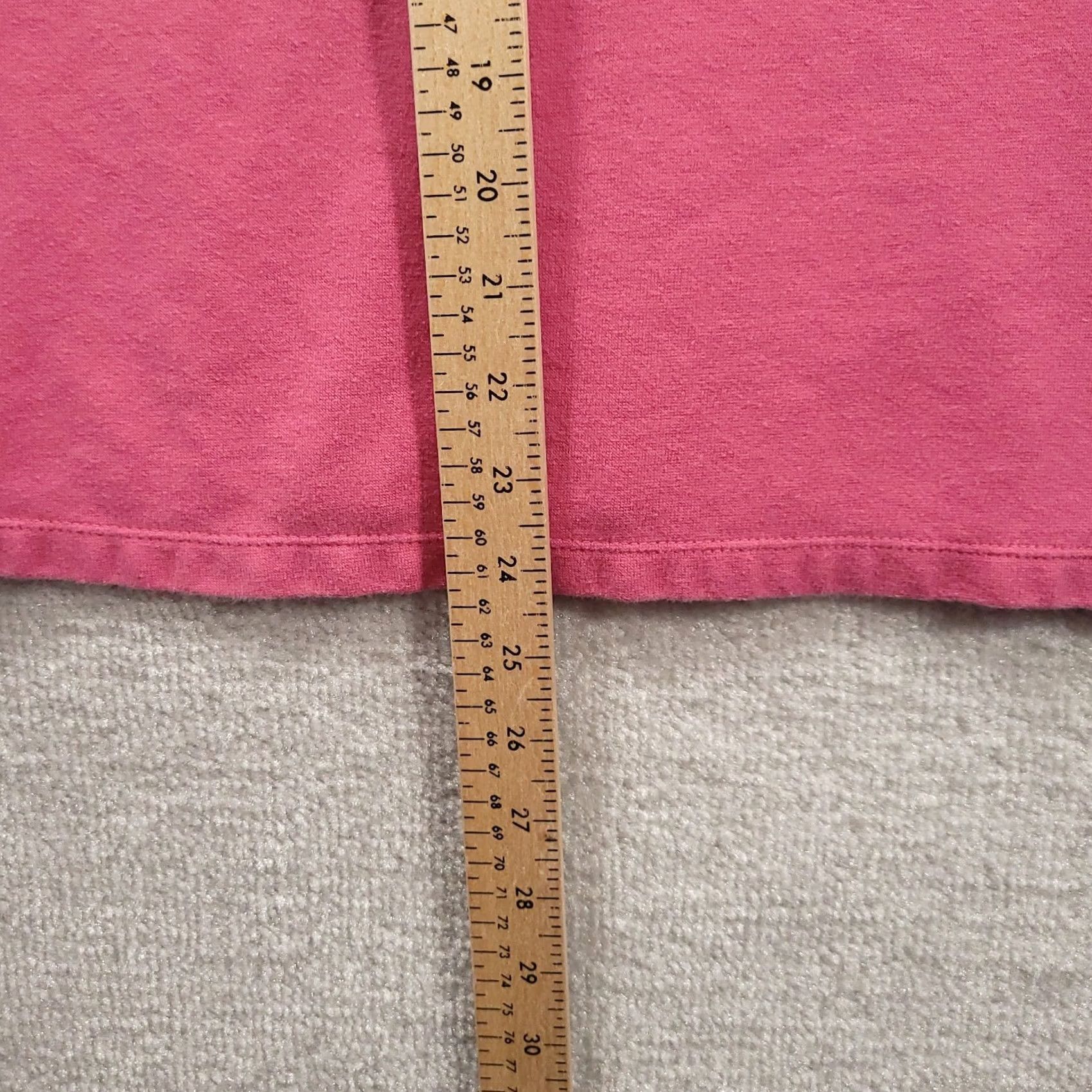 Vintage Fashion Bug Polo Shirt 3/4 Sleeve V-Neck Pink 22/24W Women Casual Shirt Size 3XL / US 20-22 - 6 Thumbnail