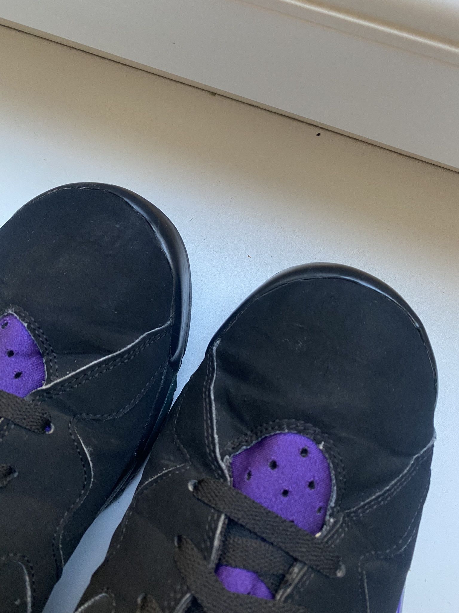 Designer × Jordan Brand Size 13 - Air Jordan 7 Retro PE Ray Allen Black Purple Size US 14 / EU 47 - 10 Thumbnail
