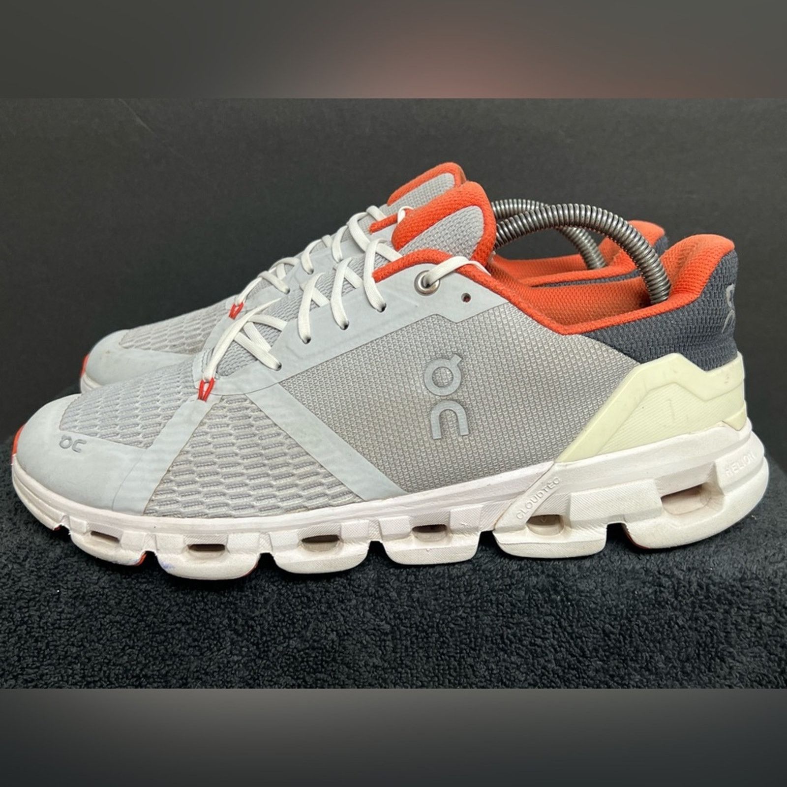 On ON Cloudflyer Men's 10 Glacier Flame Gray Running Sneakers Size US 10 / EU 43 - 1 Thumbnail