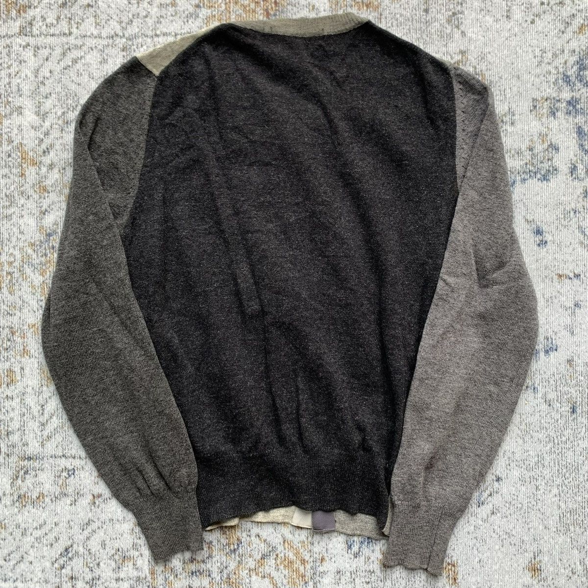 Comme des Garcons Comme Des Garcons Two Tone Wool Cardigan Size S / US 4 / IT 40 - 5 Thumbnail