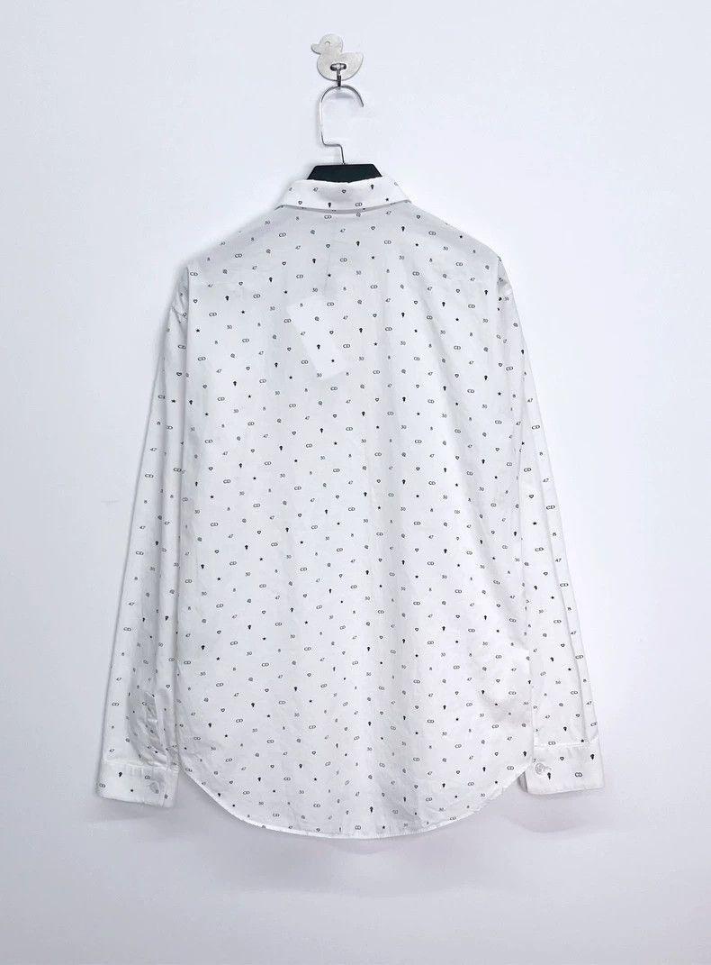 Dior Dior White Logo Print Button Shirt Jacket-2506 Size US M / EU 48-50 / 2 - 2 Thumbnail