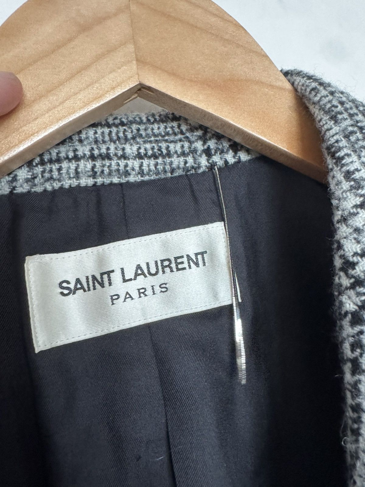 Saint Laurent Paris Hedi FW13 plaid coat Size US S / EU 44-46 / 1 - 2 Thumbnail