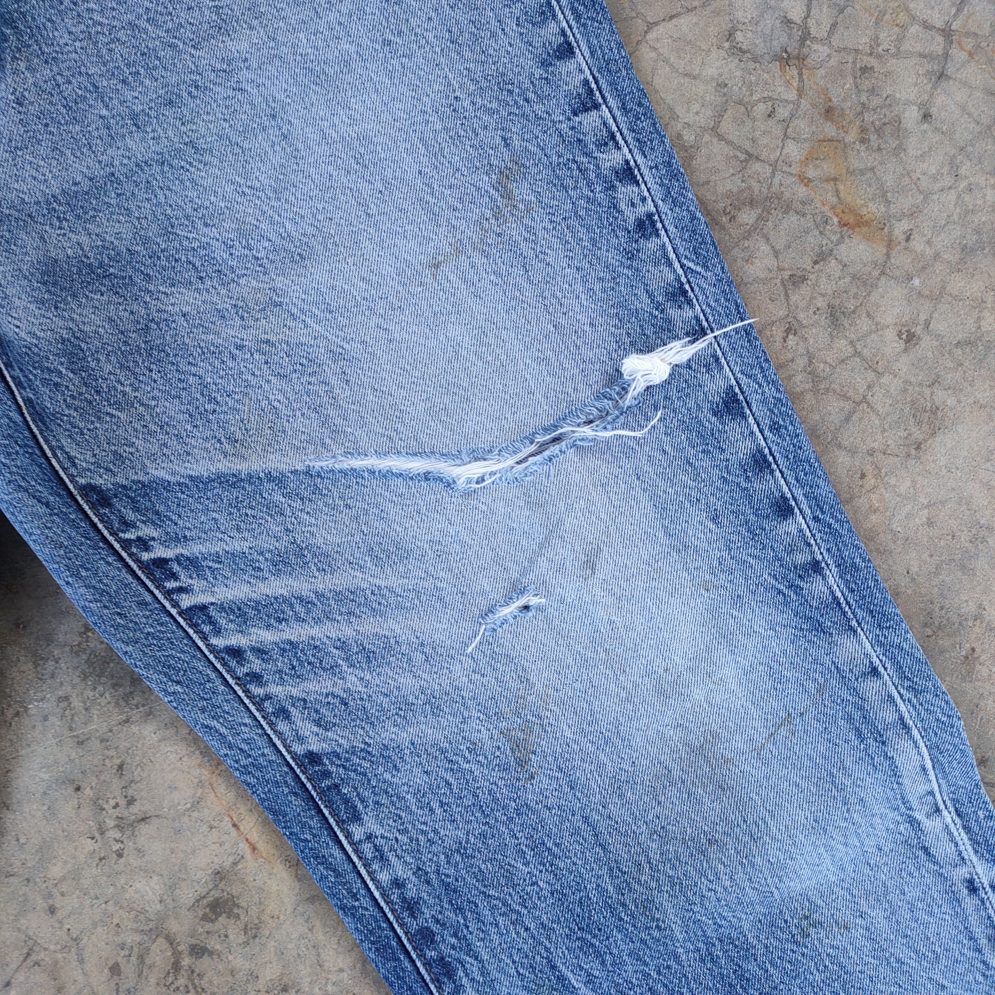 Japanese Brand VINTAGE JAPANESE RIPPED DISTRESSED JEANS PANTS Size US 36 / EU 52 - 5 Thumbnail