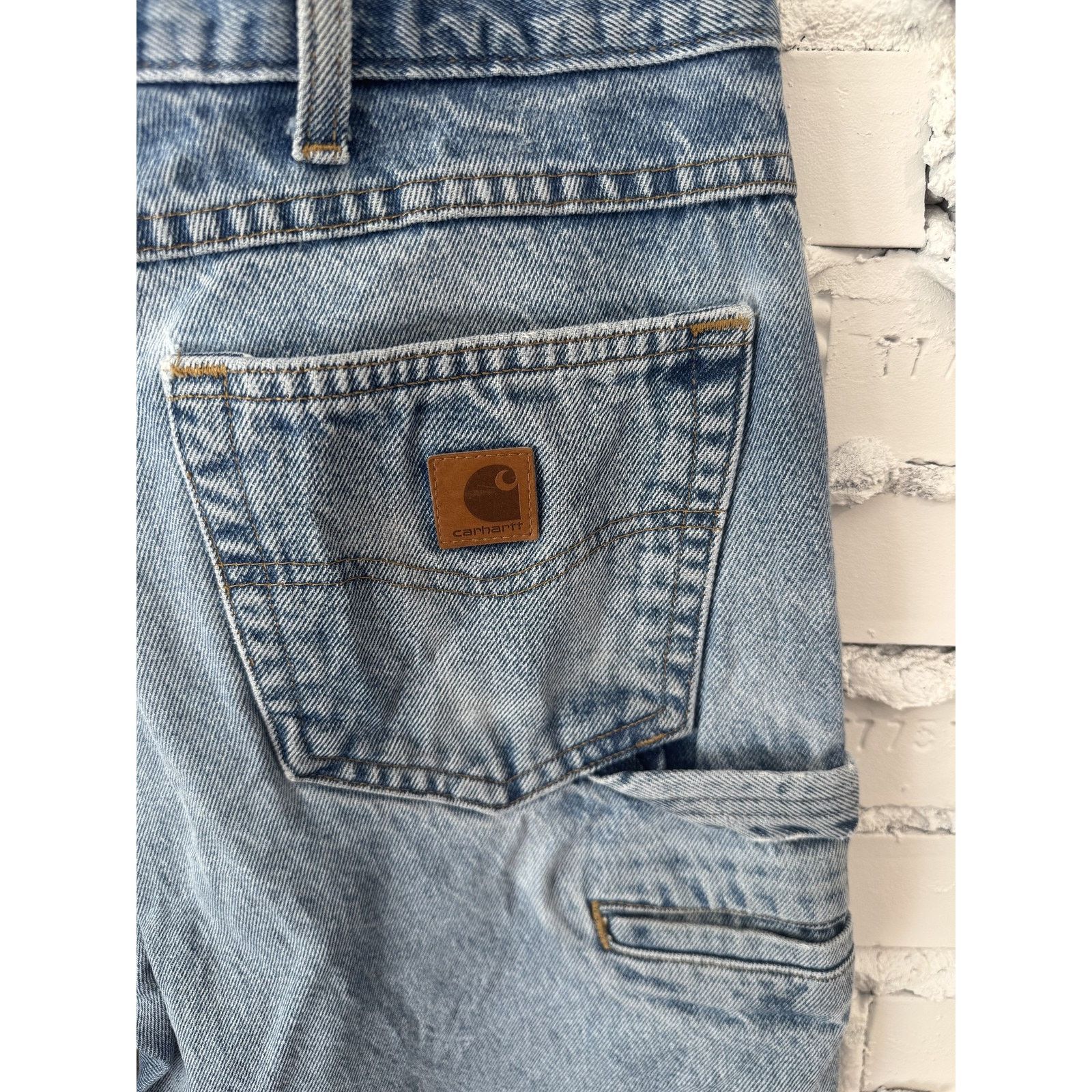 Carhartt Carhartt Jeans Mens 36x30 Blue Fit Distressed Workwear Denim Size US 36 / EU 52 - 4 Thumbnail
