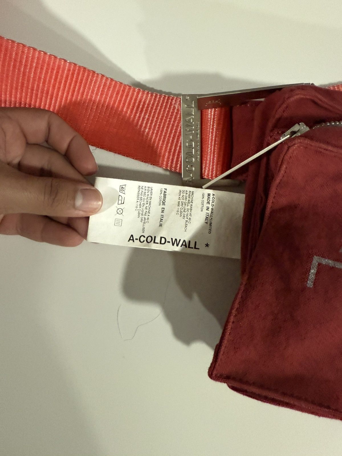 A-COLD-WALL* A cold wall red tri pocket utility bag Size ONE SIZE - 3 Thumbnail