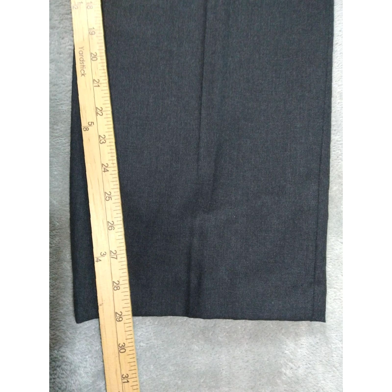 J.Crew J.CREW Dress Pants Mens 36x29 Gray Wool Straight Leg Flat Front Modern Business Formal Workwear 36 Mens Gray Wool Pants Size US 36 / EU 52 - 5 Thumbnail