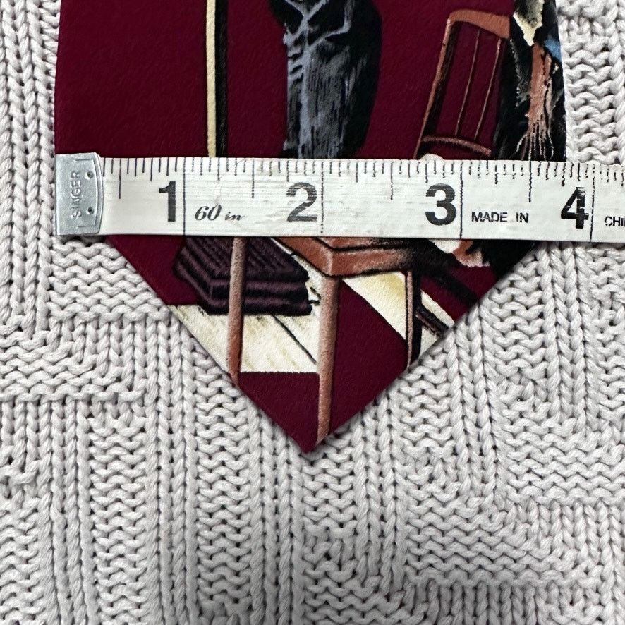 Vintage VIntage Norman Rockwell doctor silk tie Size ONE SIZE - 4 Thumbnail