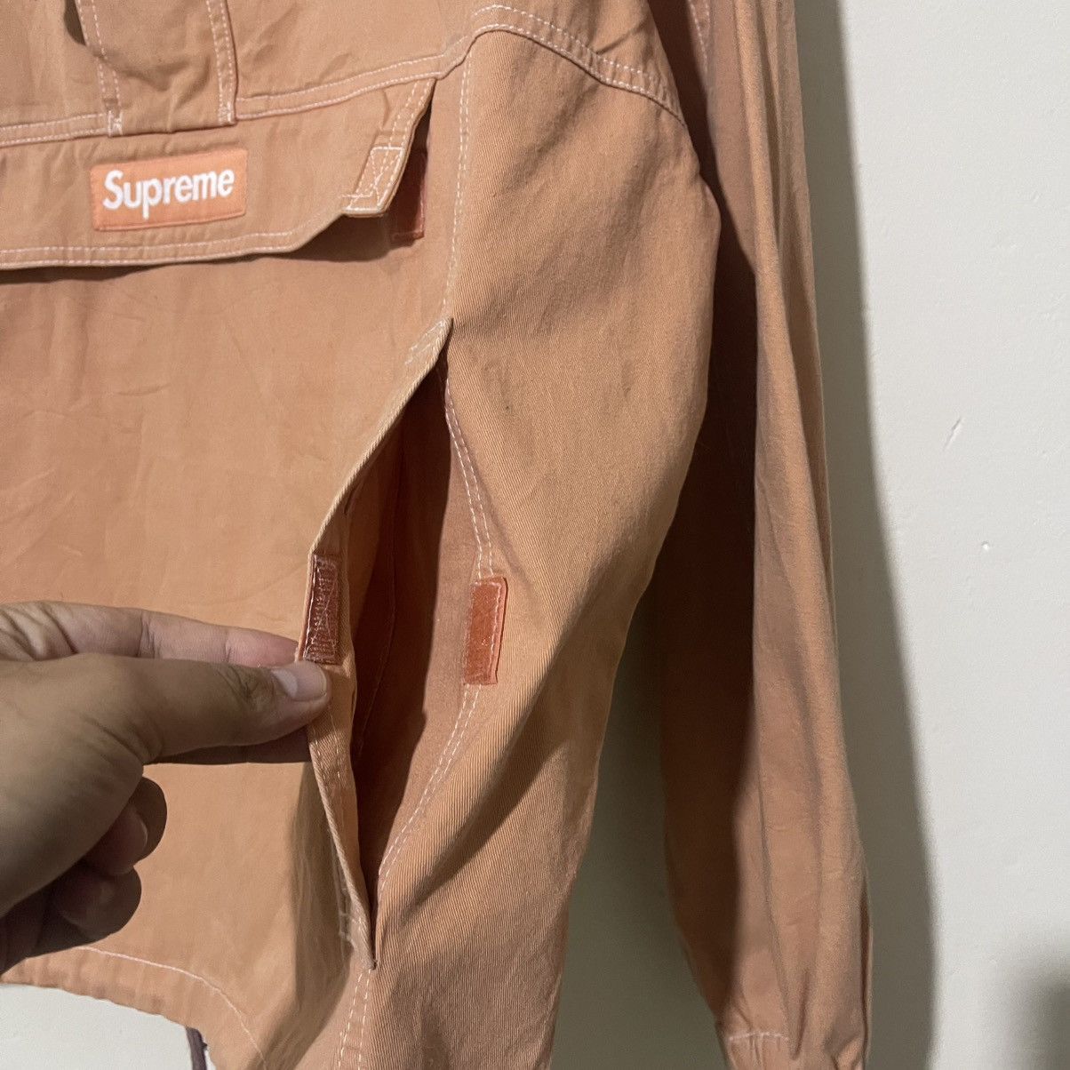 Supreme Supreme Anorak Contrast Stitch Twill Pullover ‘Peach’ Jacket Size US M / EU 48-50 / 2 - 7 Thumbnail