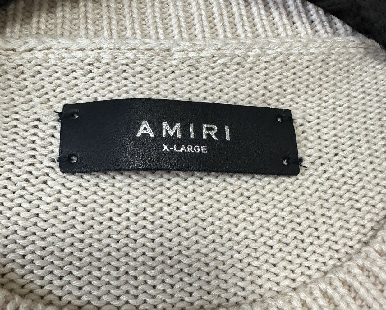 Amiri Amiri chest letter logo jacquard tassel damaged sweater Size US XL / EU 56 / 4 - 6 Thumbnail