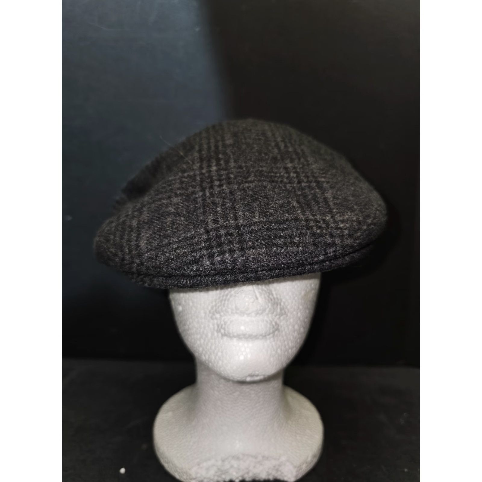 Vintage VINTAGE Epoch Hats Co. Gray Plaid 100% Wool 8 Panels Newsboy Flat Cap Hat Mens Sz Large Wool Tweed Lined Classic City 90s? Size ONE SIZE - 3 Thumbnail